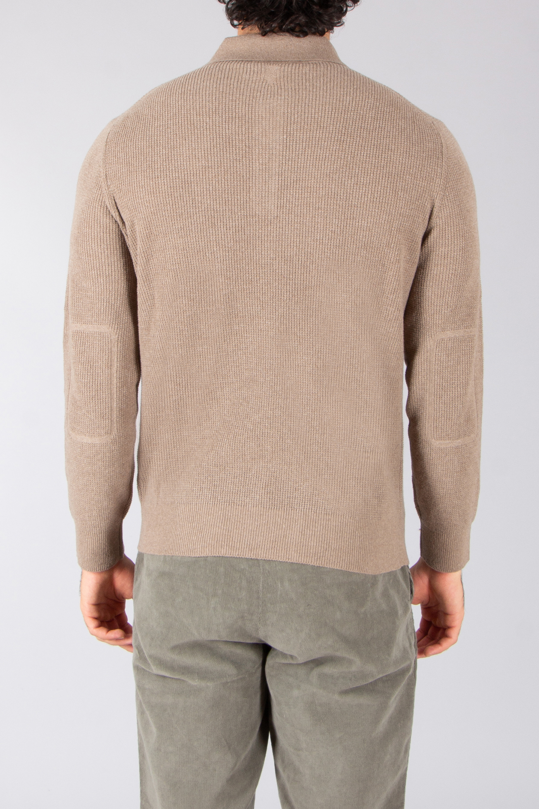 CANALI Regular Fit Ribbed Ultrafine Wool-Cashmere Blend Knit Polo Bekleidung, Langarm, Ärmel, Strickwaren, Pullover