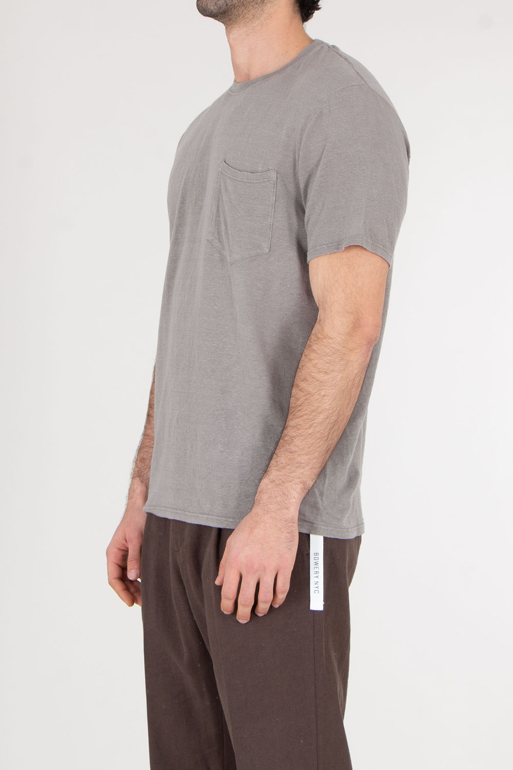 BOWERY NYC Regular Fit Linen Jersey T-Shirt Essential