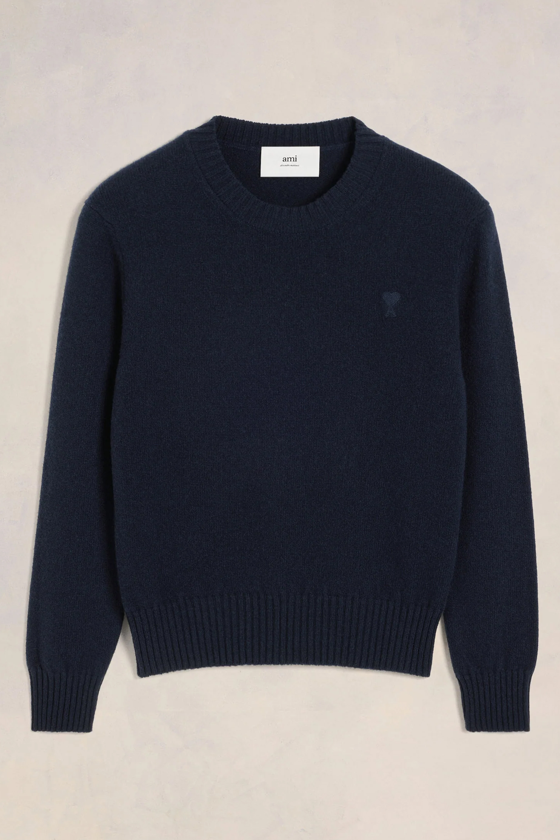 AMI PARIS Embroidered Cashmere Sweater AMI PARIS Embroidered Cashmere Sweater