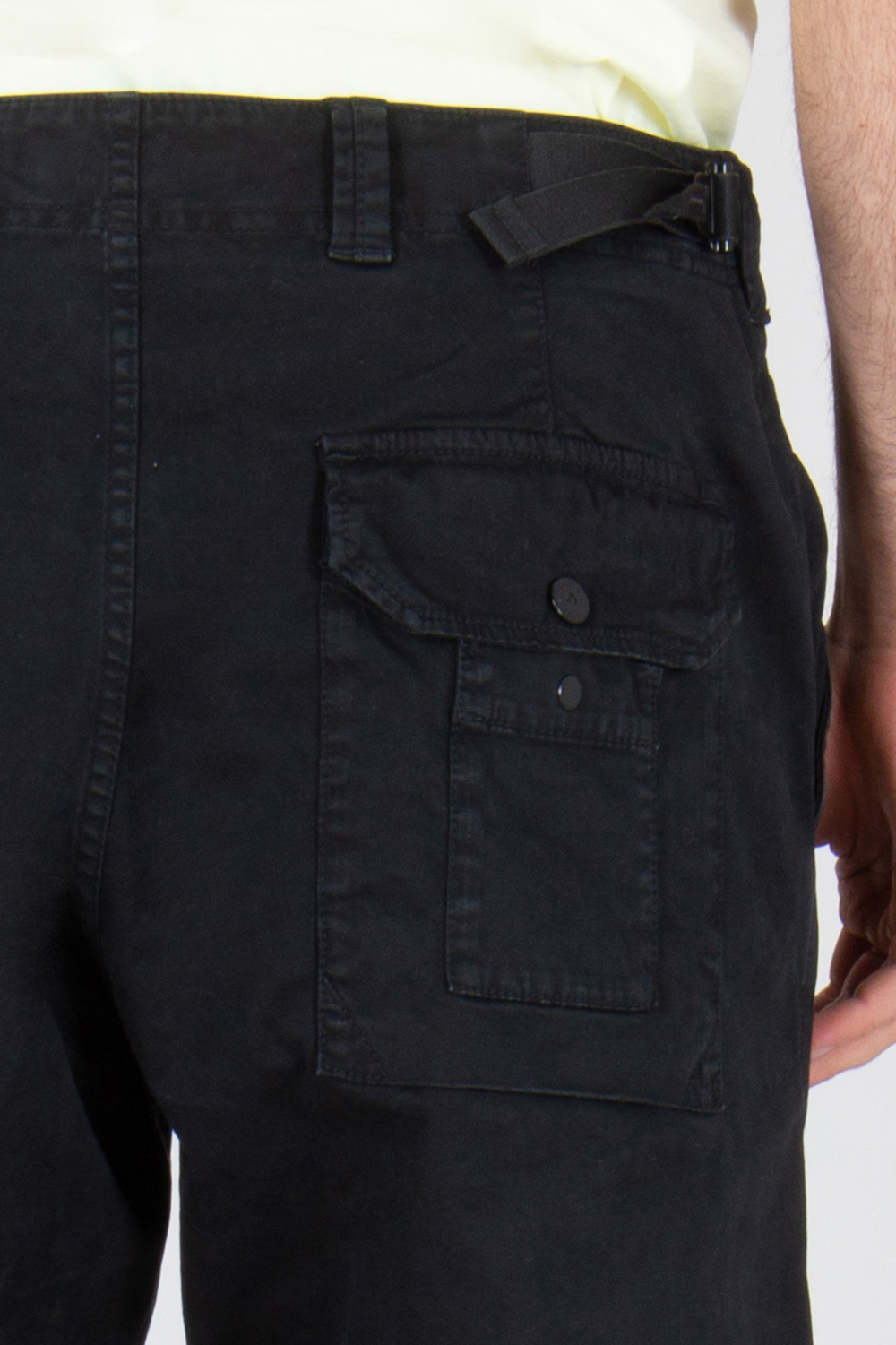 STONE ISLAND Loose Fit OLD Effect Organic Cotton Stretch Broken Twill Cargo Pants