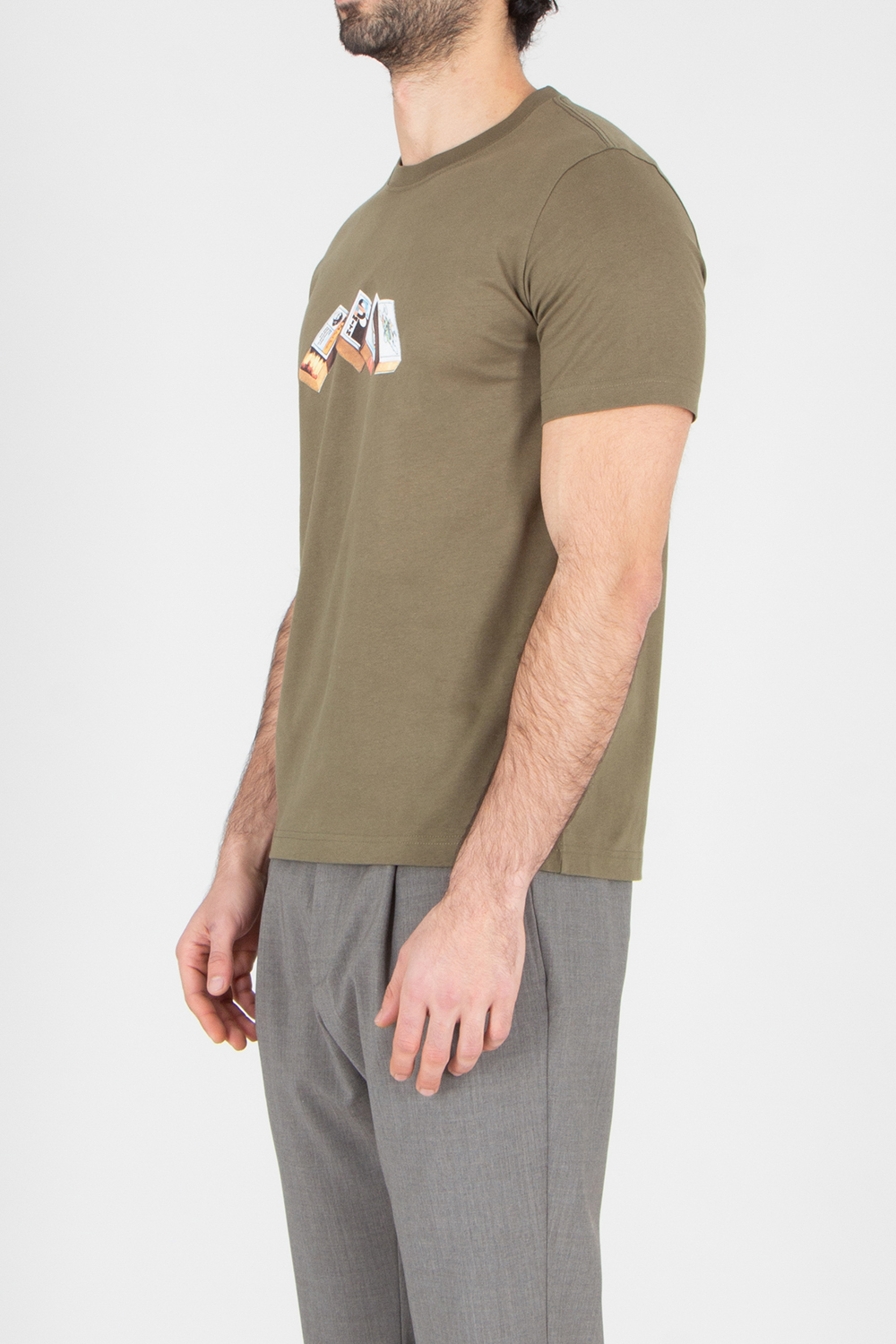 PAUL SMITH Regular Fit Matchbox Print Organically Grown Cotton Jersey T-Shirt