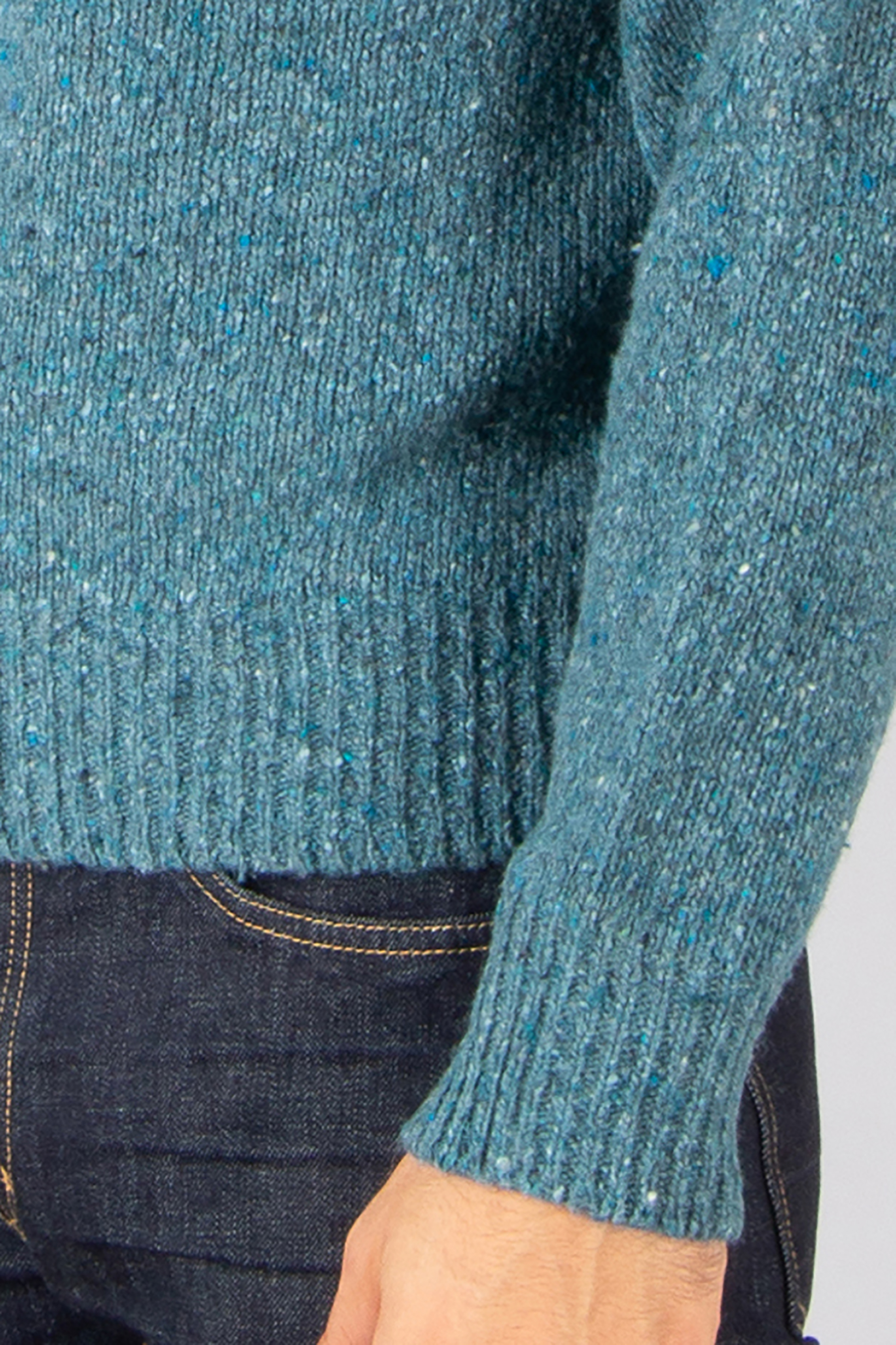 CANALI Regular Fit Wool Blend Crew Neck Sweater Bekleidung, Strickwaren, Pullover, Jeanshose, Hosen