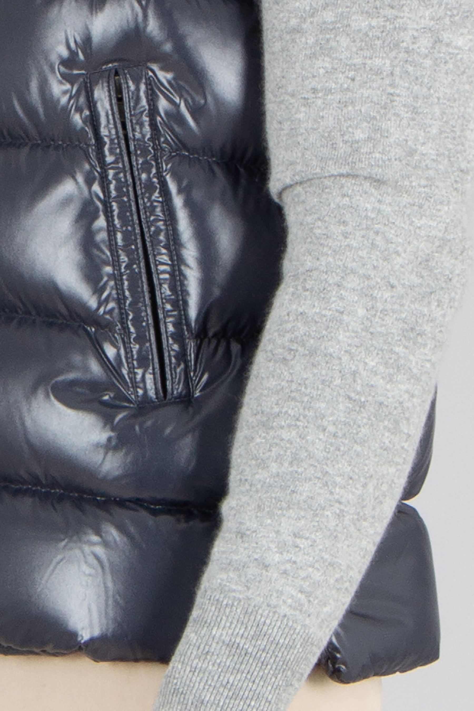 MONCLER Tibb Regular Fit Nylon Laqué Down Vest Mantel, Jacke, Weste, Rettungsweste, Person