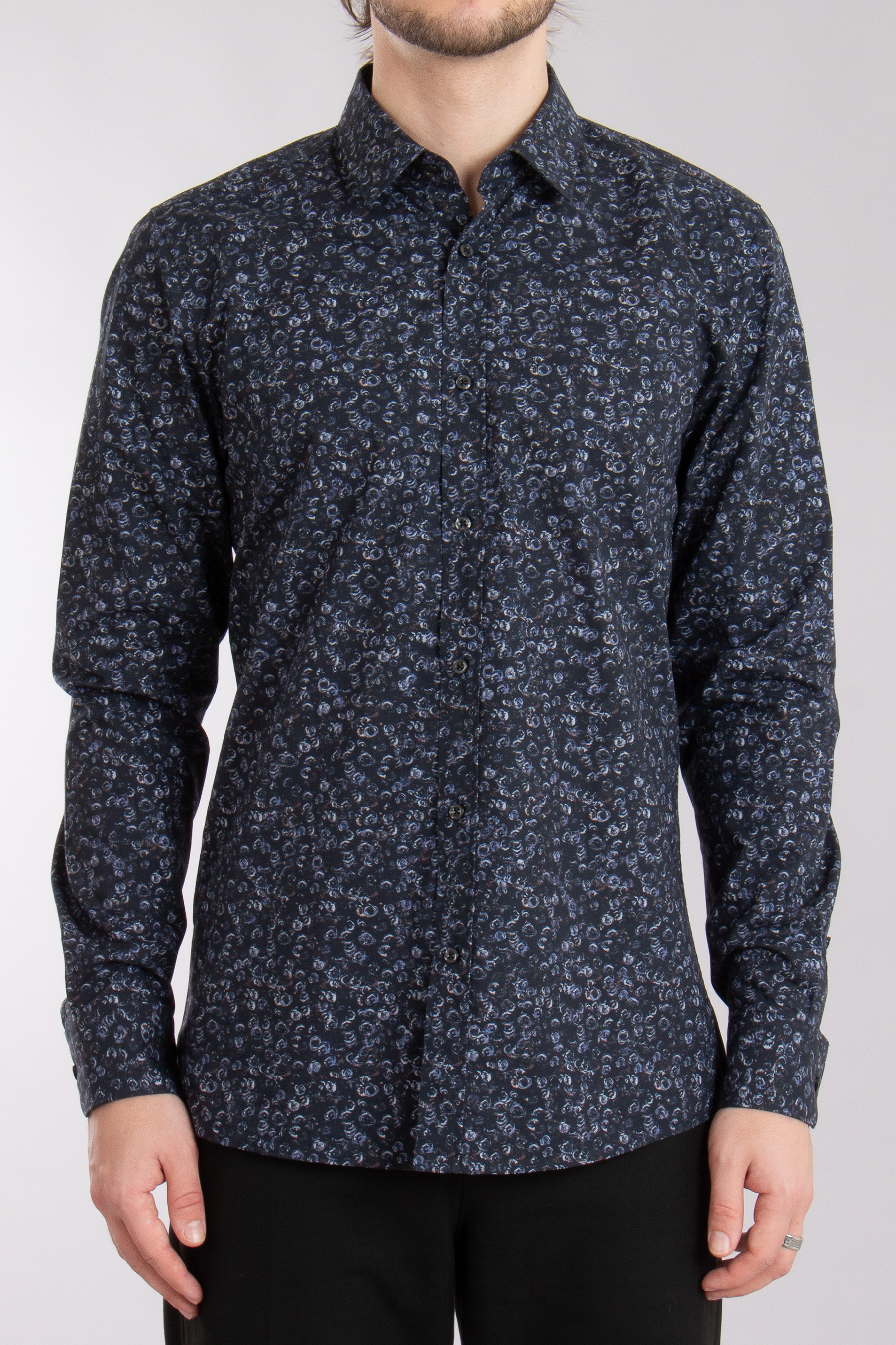 HUGO Extra Slim Fit Patterned Cotton Shirt Elisha HUGO Extra Slim Fit Patterned Cotton Shirt Elisha