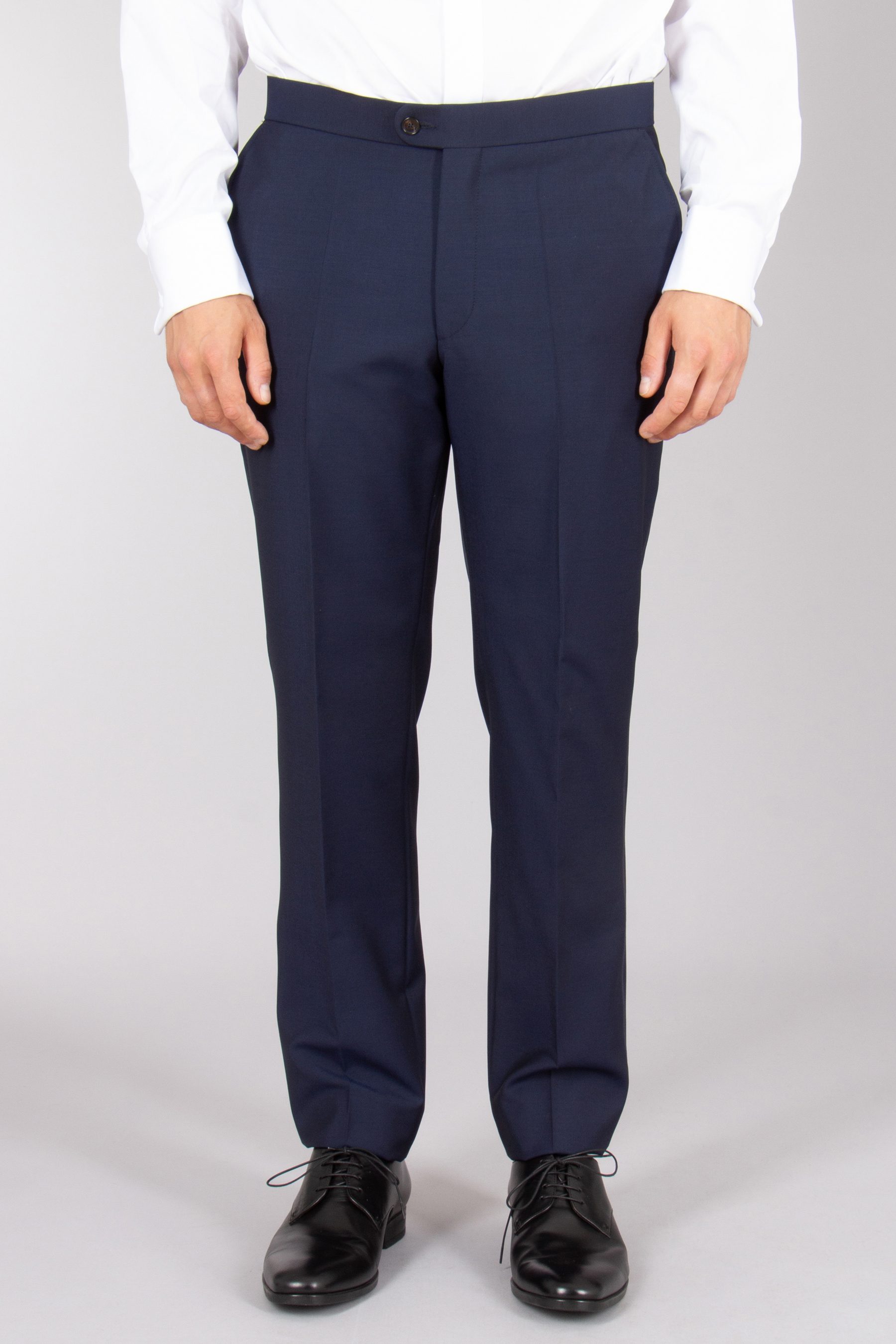 DRESSLER Regular Fit Wool-Mohair Blend Tuxedo Pants Jade Bekleidung, Hosen