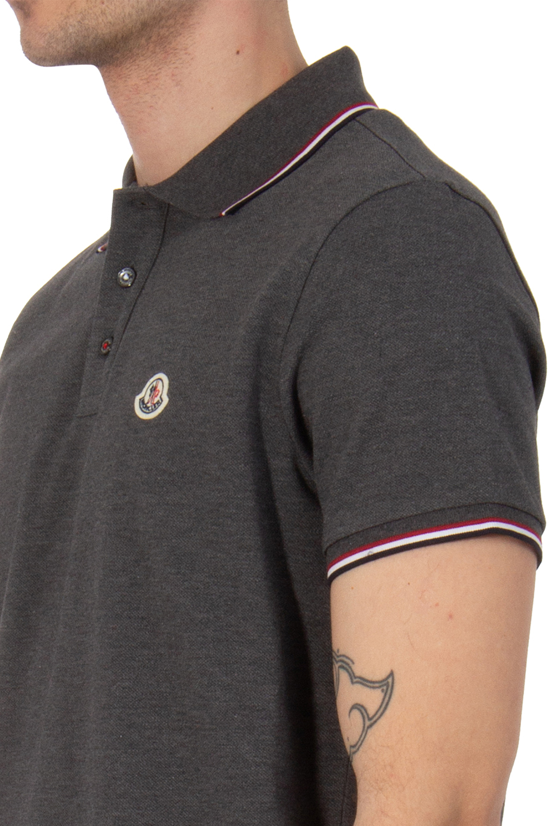MONCLER Cotton Piqué Polo Shirt