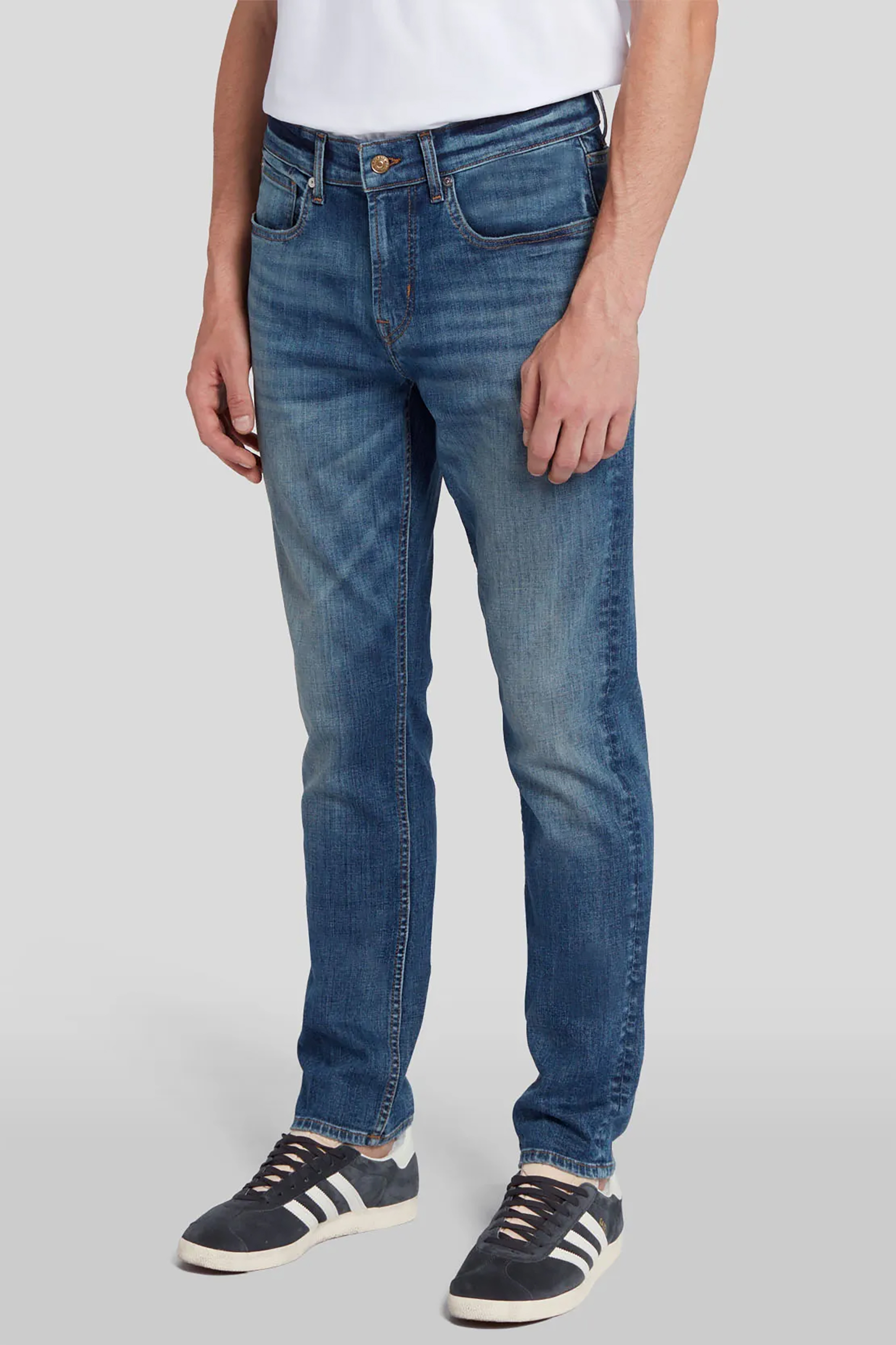 7 FOR ALL MANKIND Tapered Tek Earthkind Denim Jeans Slimmy Continuity 