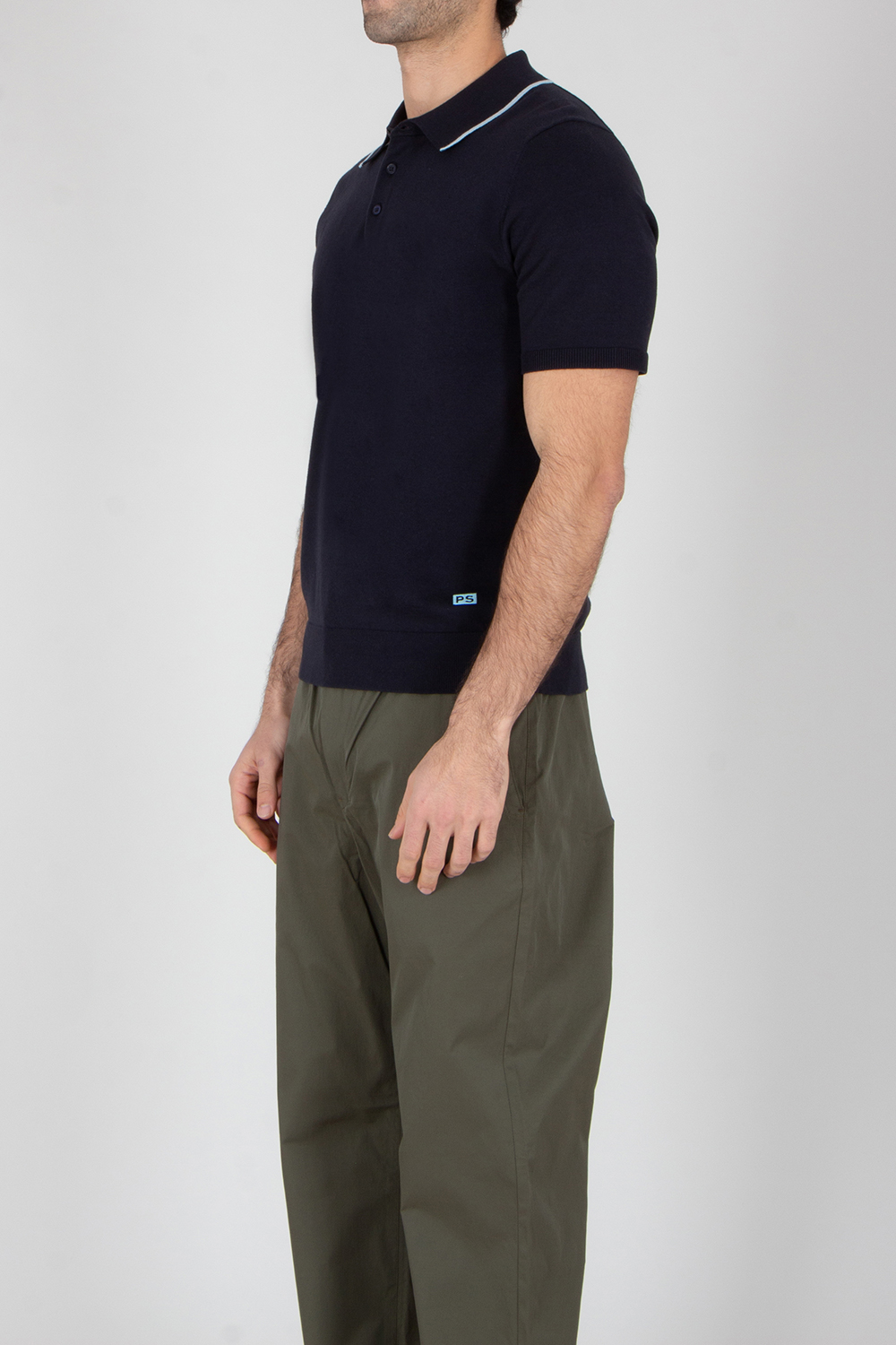 PAUL SMITH Regular Fit Organic Cotton Short-Sleeve Knit Polo