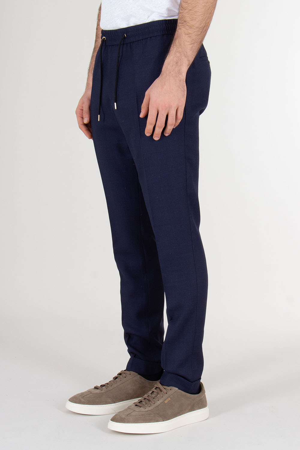 PAUL SMITH Slim Fit Drawstring-Waist Wool Trousers