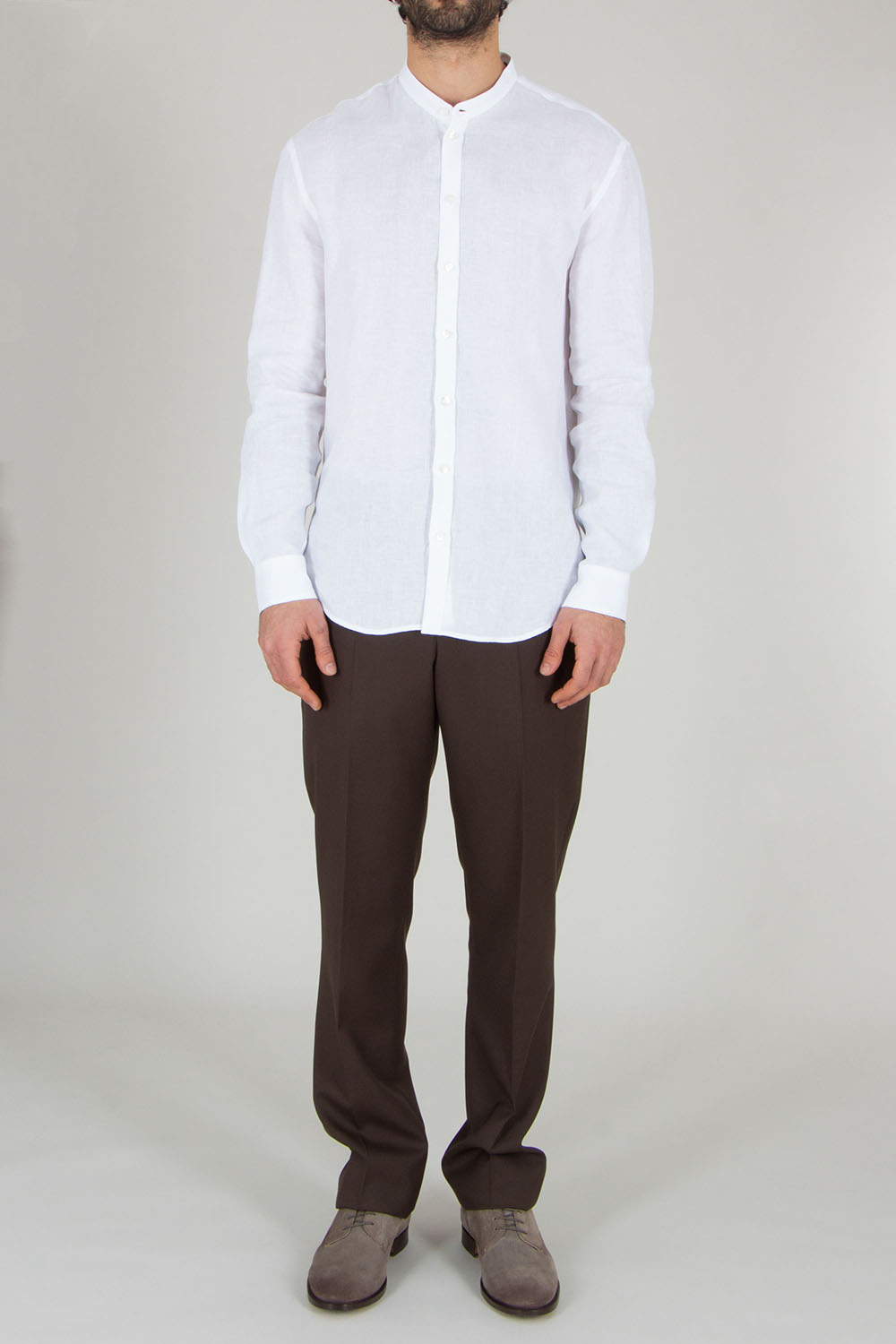 EMPORIO ARMANI Regular Fit Essential Linen Shirt