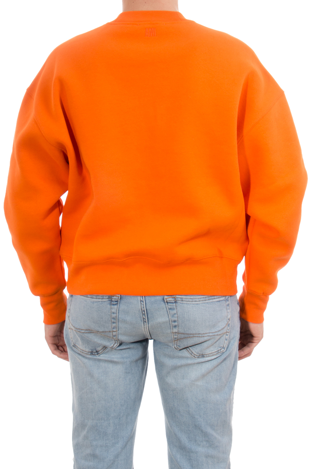 AMI PARIS Embroidered Organic Cotton Sweatshirt