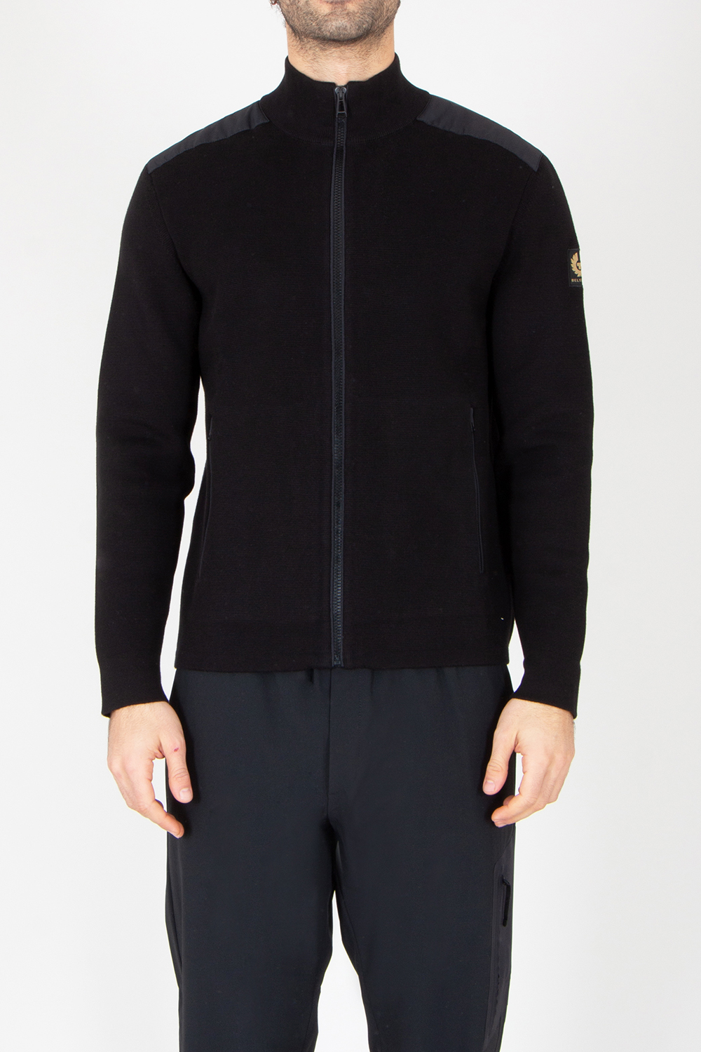 BELSTAFF Reguar Fit Organic Cotton Zip Cardigan Verge 