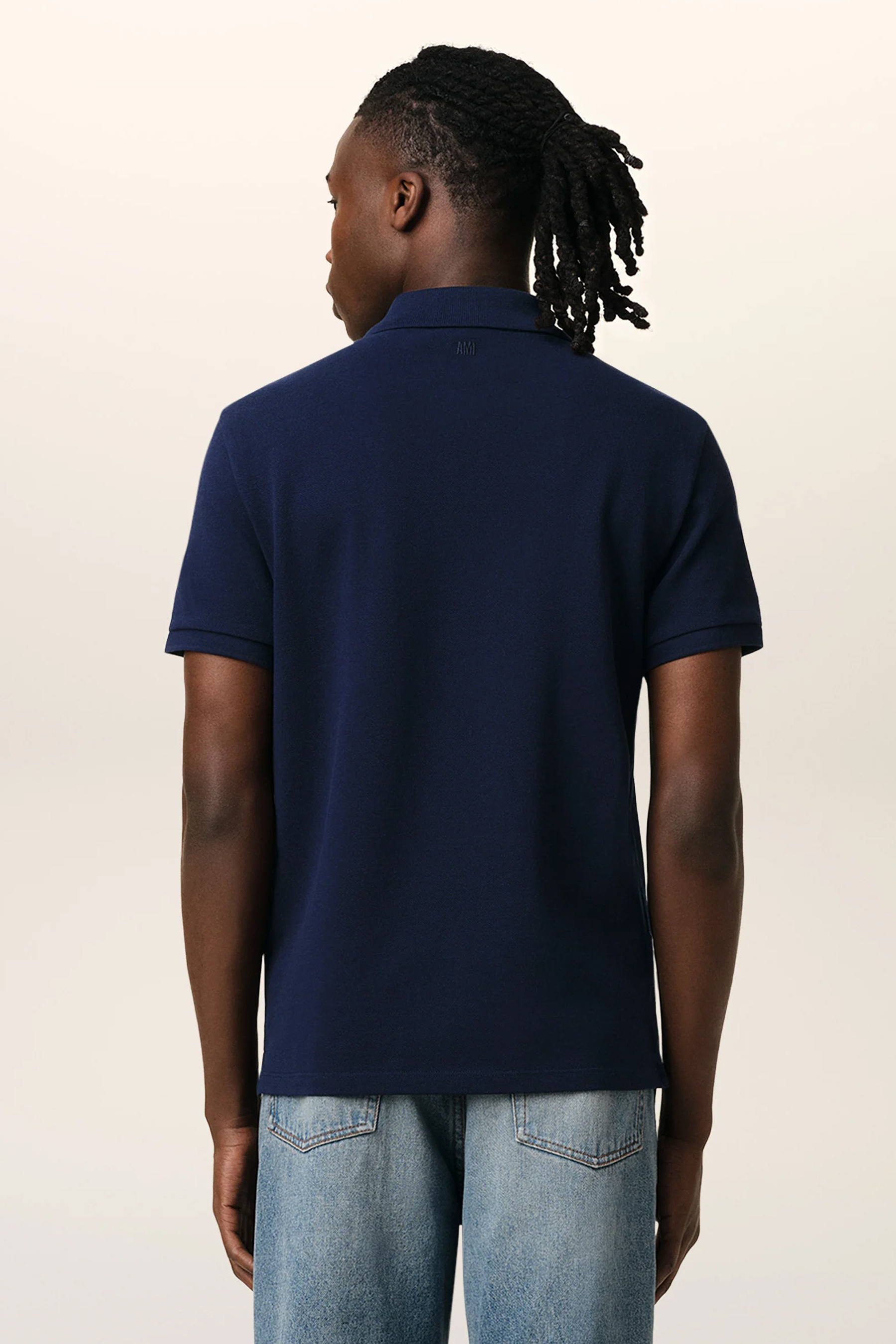AMI PARIS Classic Fit Ami De Coeur Organic Cotton Piqué Polo Shirt AMI PARIS Classic Fit Ami De Coeur Organic Cotton Piqué Polo Shirt