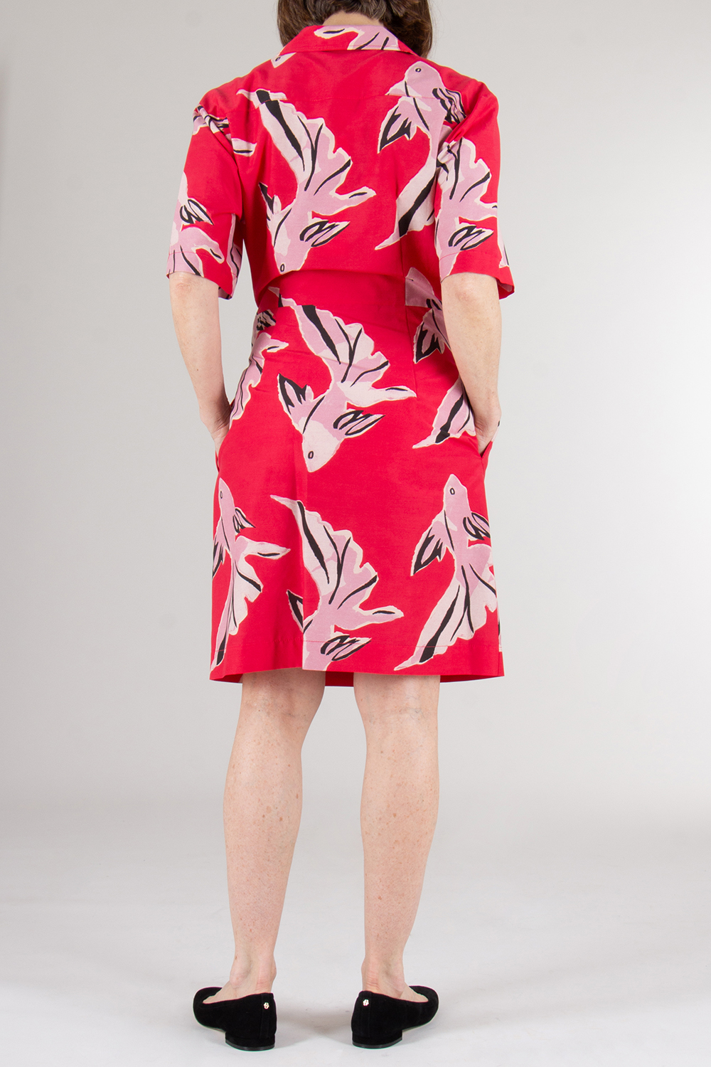 PAUL SMITH Printed Cotton Silk Wrap Dress