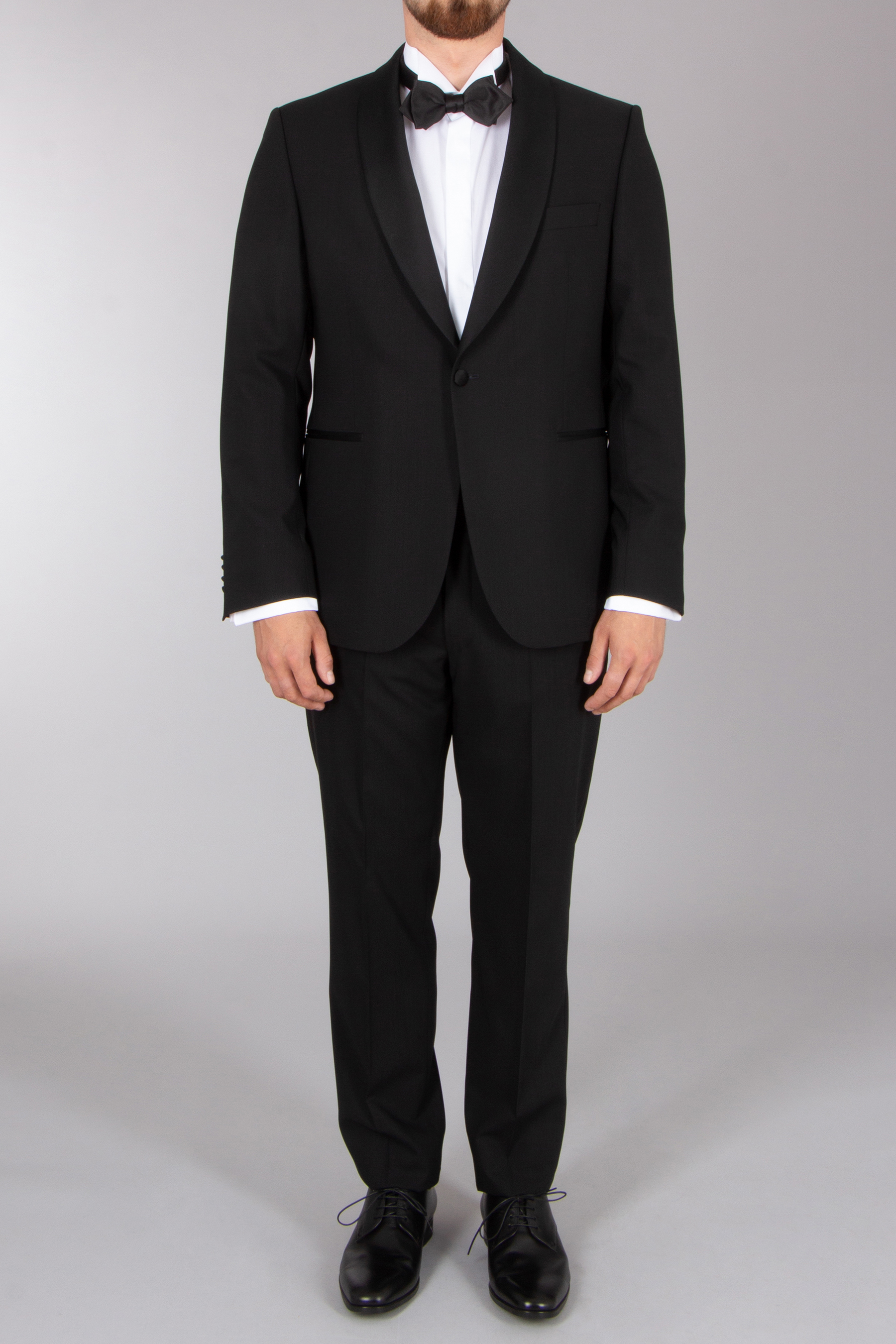 DRESSLER Shaped Fit High Twist Virgin Wool Tuxedo Jacket Evan Formelle Kleidung, Anzug, Smoking, Mann, Person
