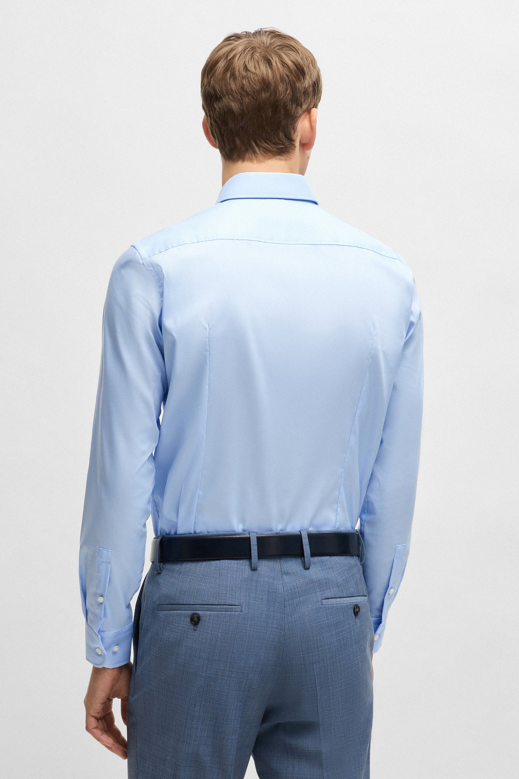 BOSS Slim Fit Cotton Poplin Business Shirt Hank BOSS Slim Fit Cotton Poplin Business Shirt Hank