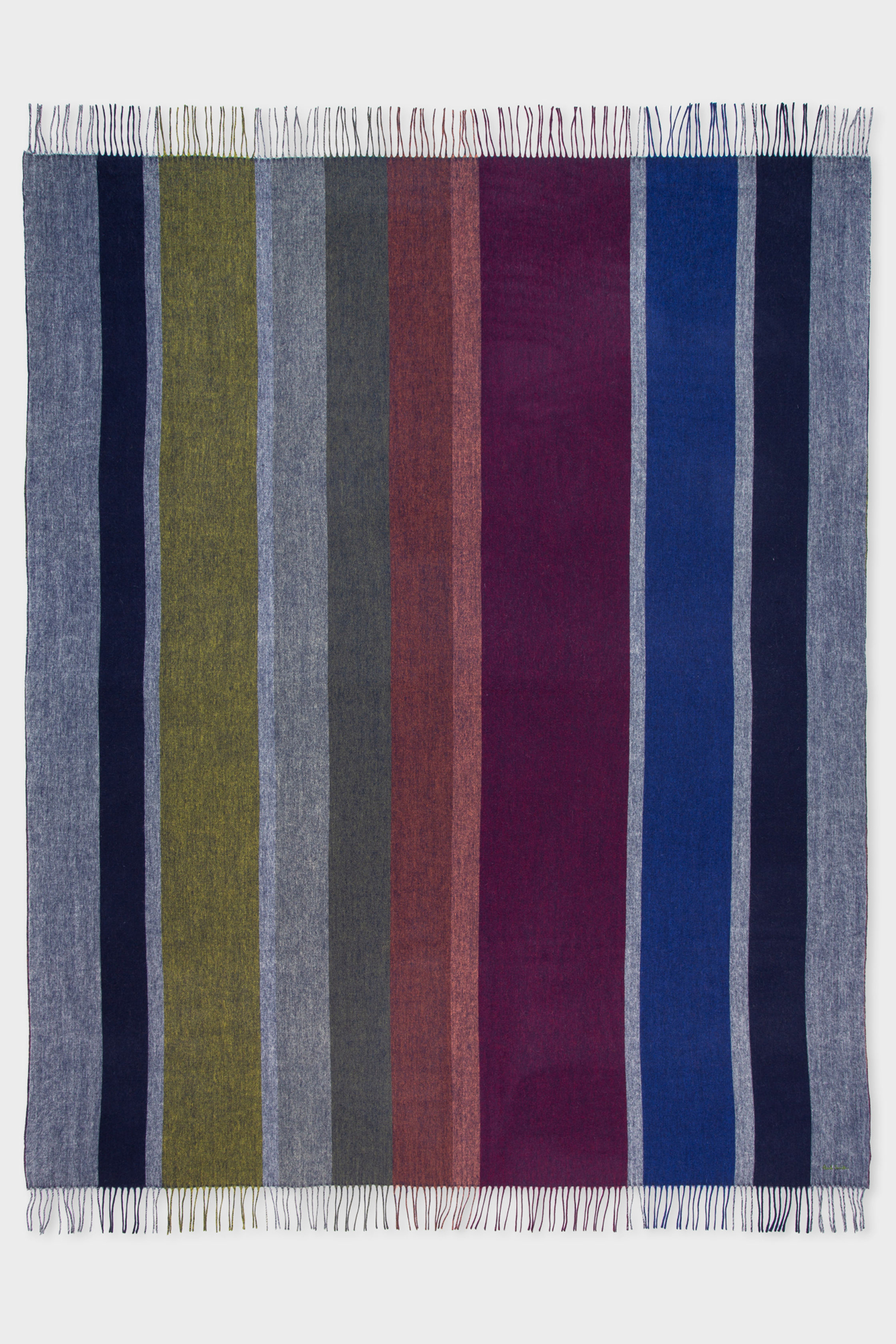 PAUL SMITH Graphic Stripe Cashmere Blend Blanket PAUL SMITH Graphic Stripe Cashmere Blend Blanket