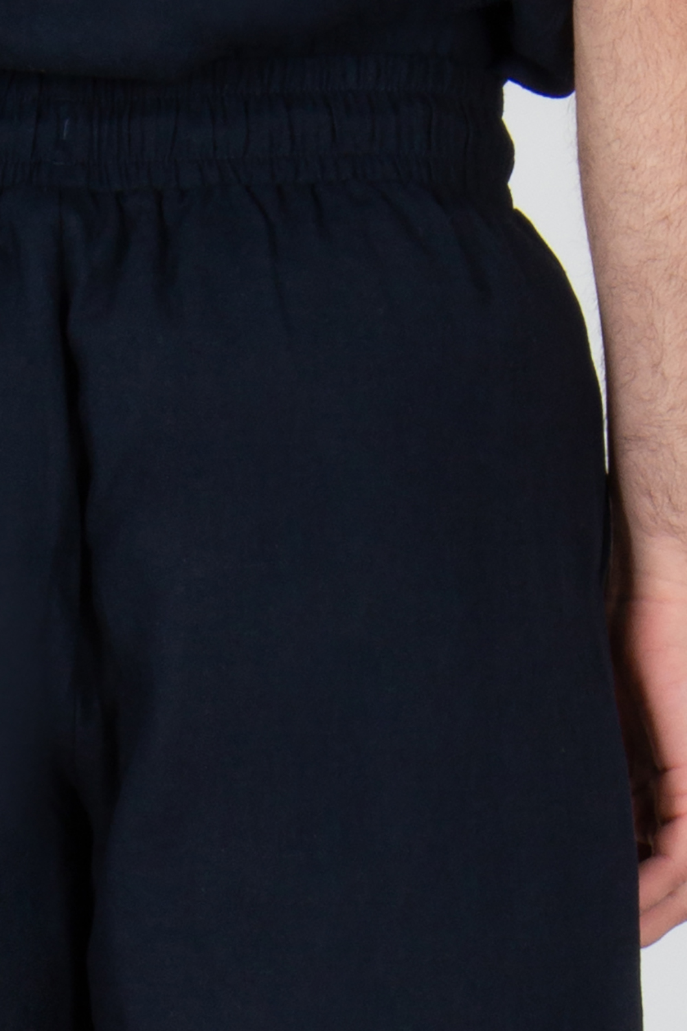 EMPORIO ARMANI Relaxed Fit Linen Blend Bermuda Shorts