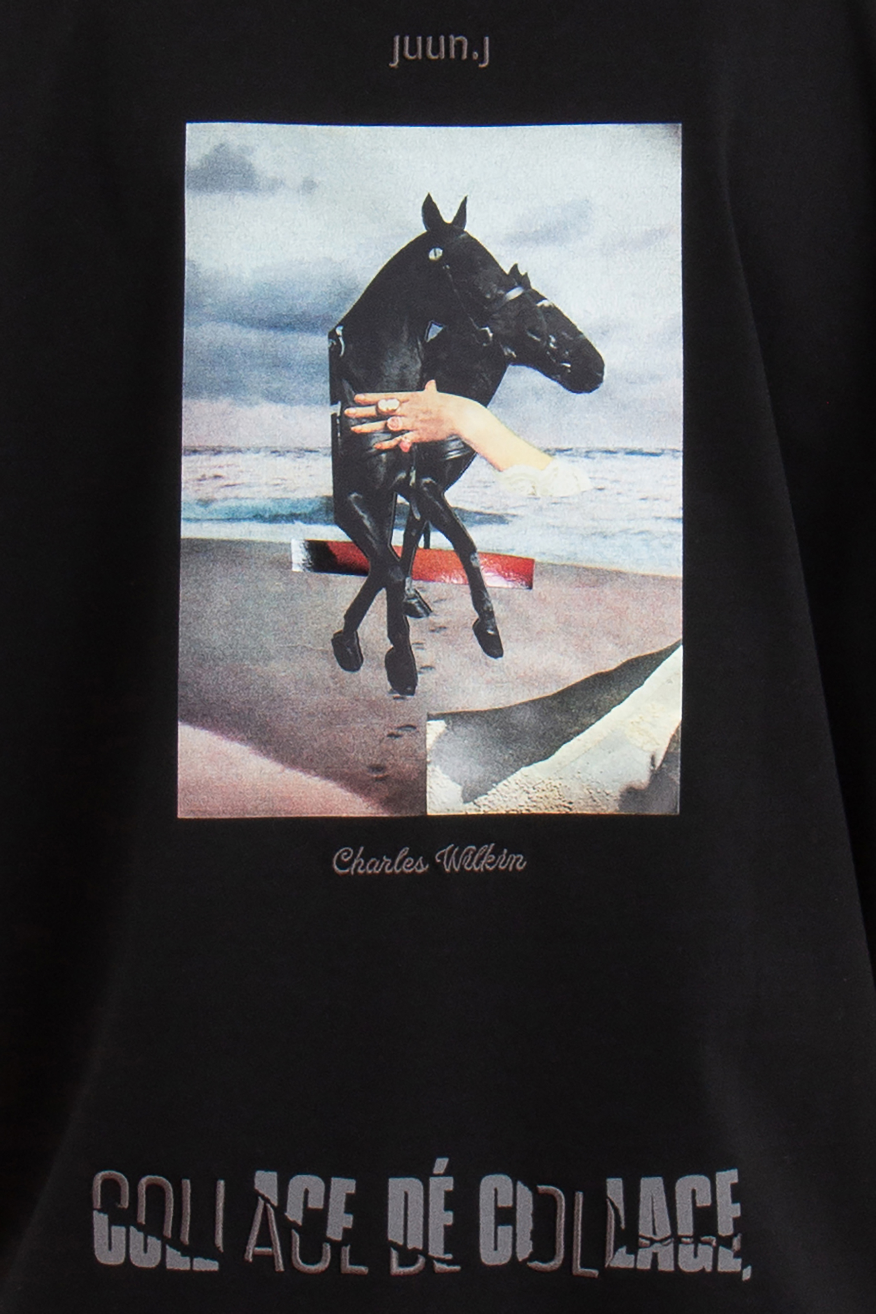 Tシャツ・カットソー JUUN.J Charles Wilkin Semi Over Fit Graphic T Shirts Juun.J Brown Charles Wilkin Edition Graphic T-Shirt Juun.J