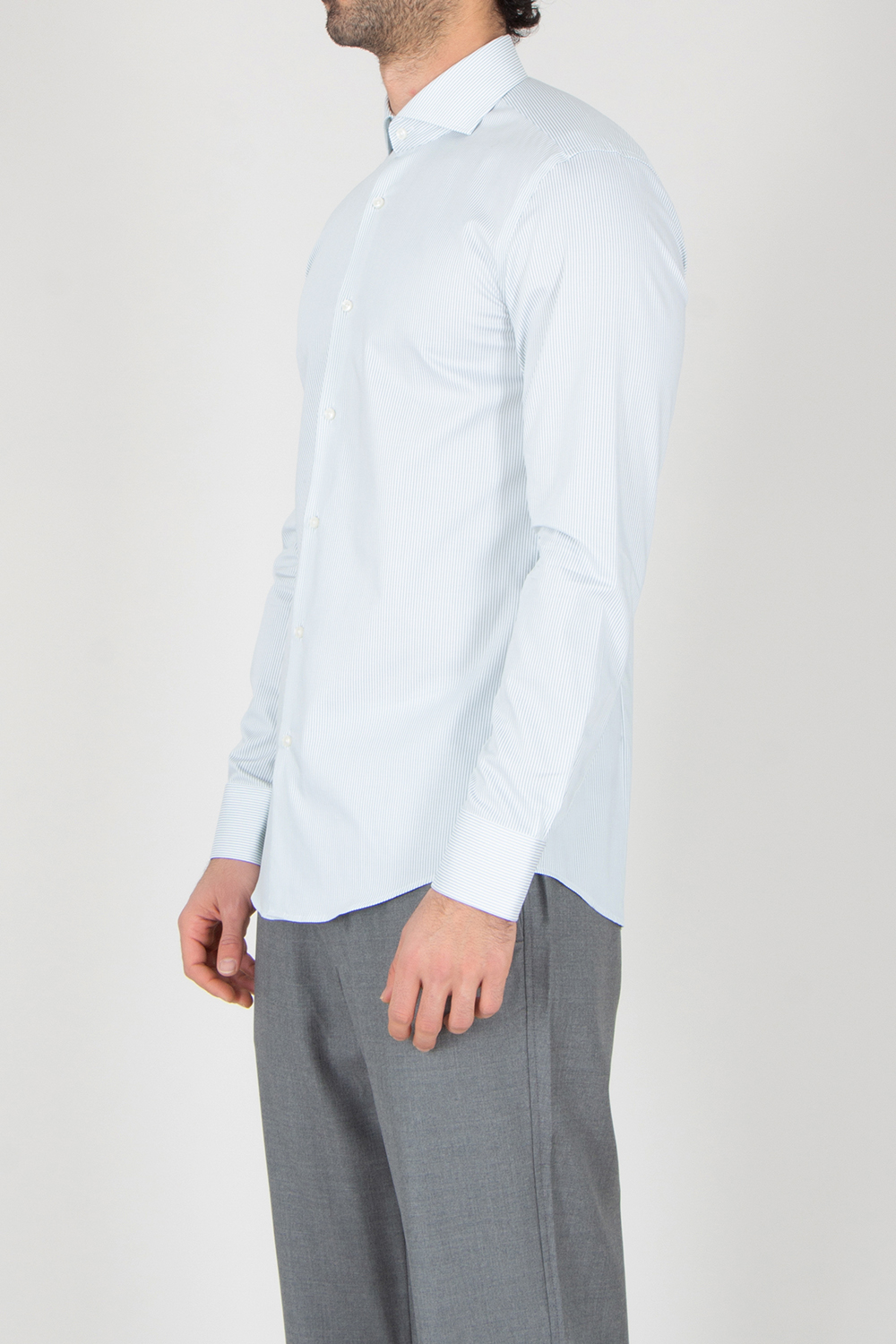 BOSS Slim Fit Striped Cotton Twill Shirt H-Hank