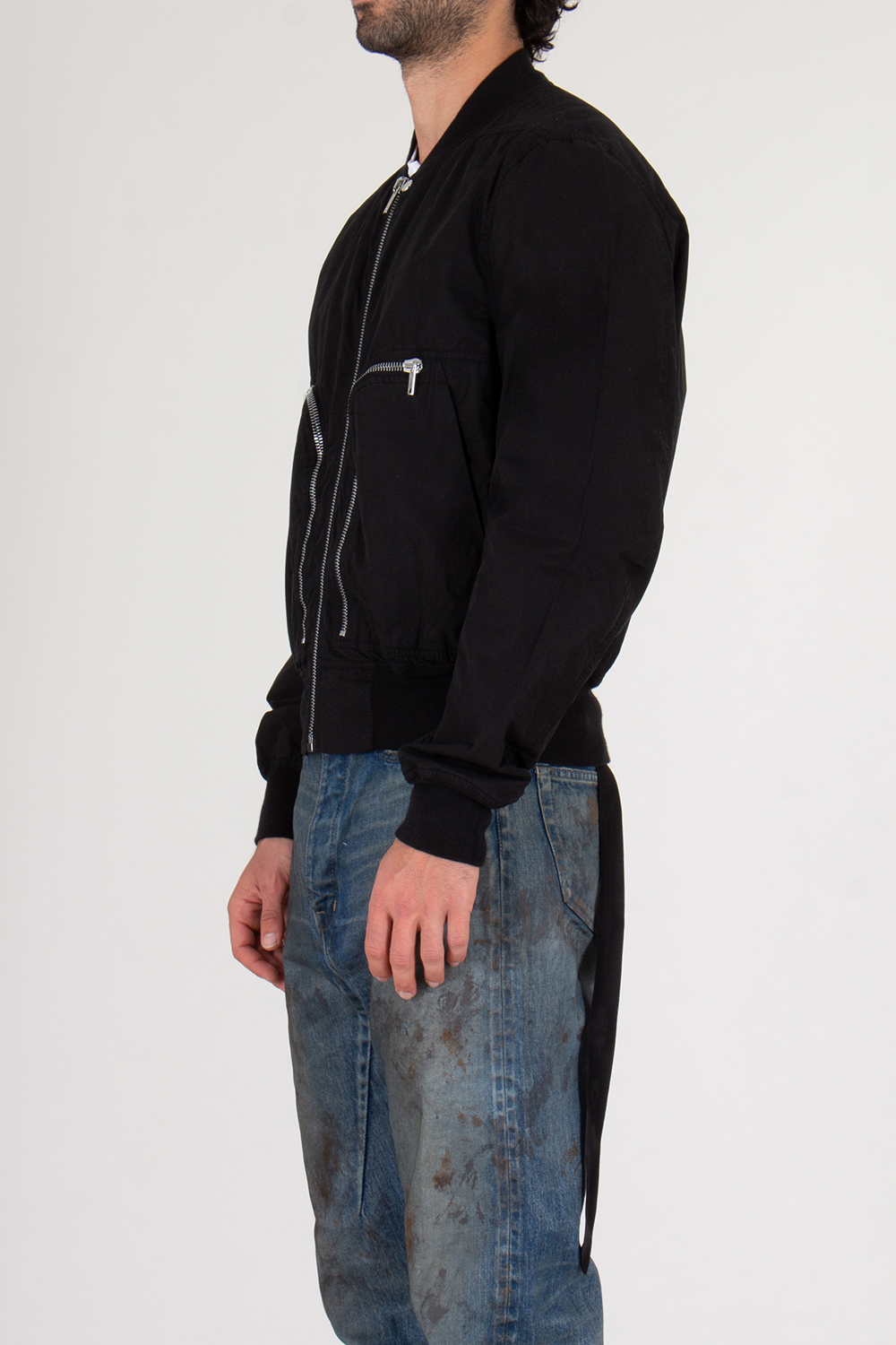 RICK OWENS DRKSHDW Organic Ripstop Cotton Bomber Jacket Bauhaus Flight