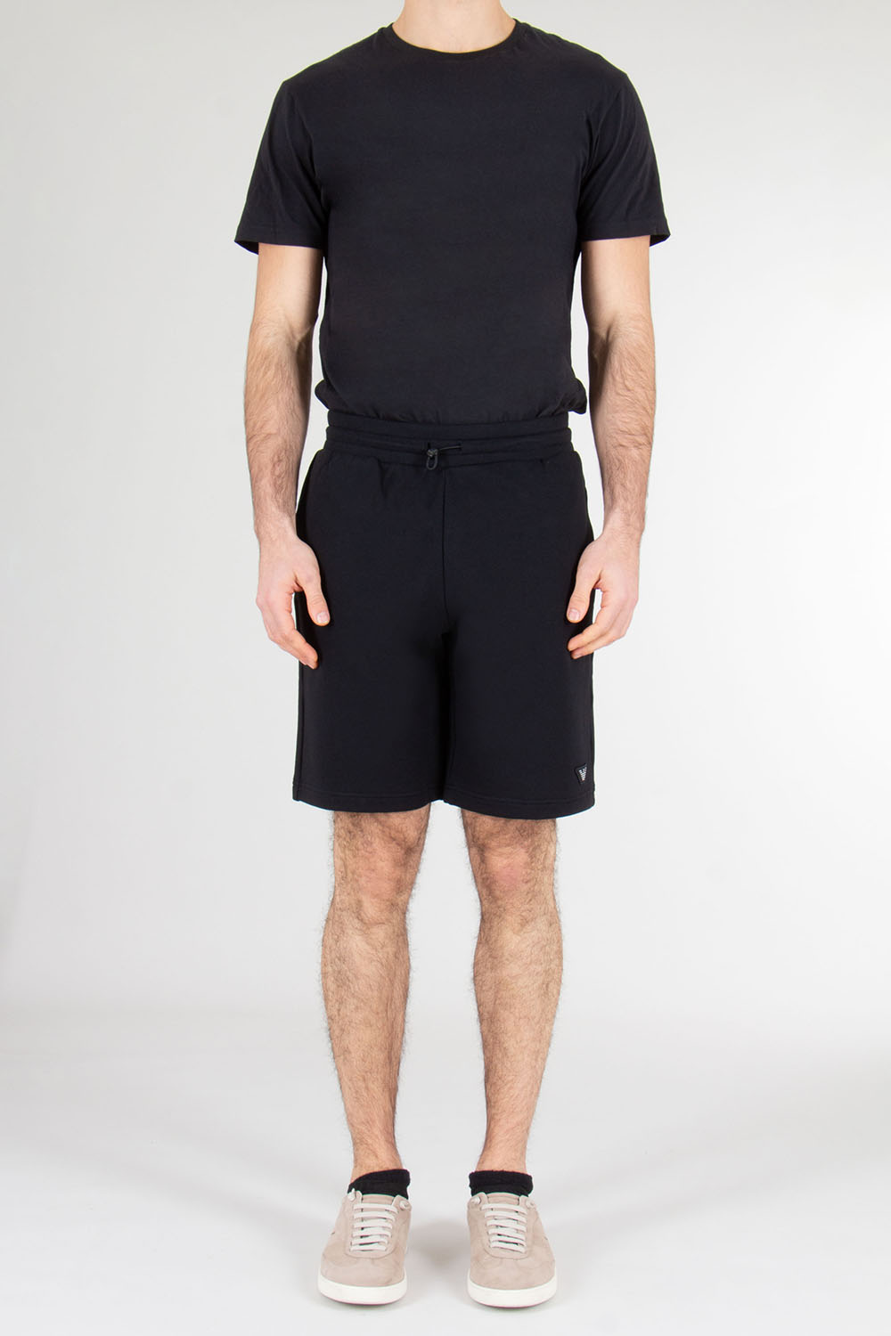 EMPORIO ARMANI Relaxed Fit Cotton-Modal French Terry Loungewear Shorts