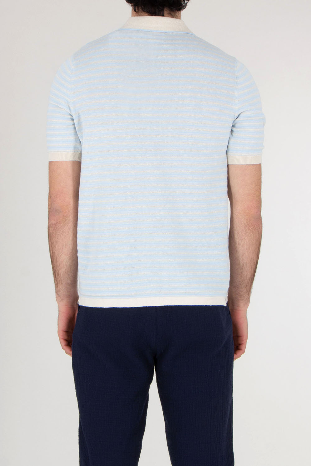 MC 2 SAINT BARTH Buttonless Knitted Polo Shirt Sloan