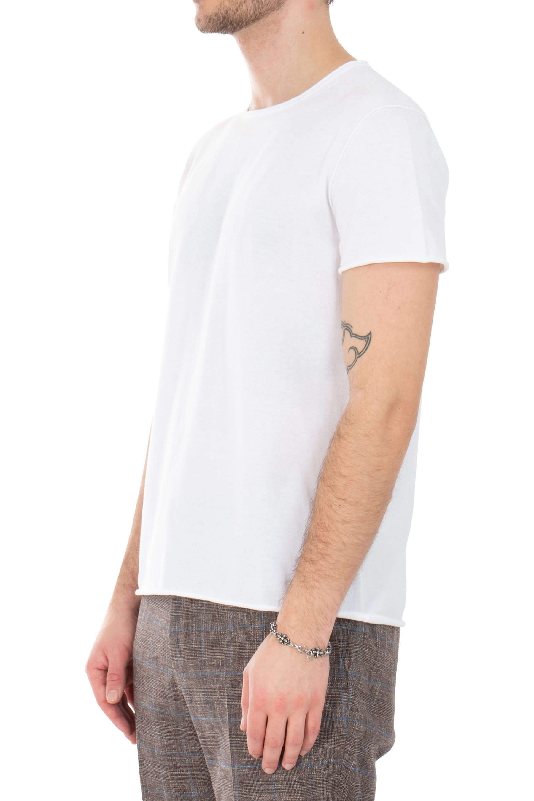AIDA BARNI Knitted Cotton T-Shirt AIDA BARNI Knitted Cotton T-Shirt