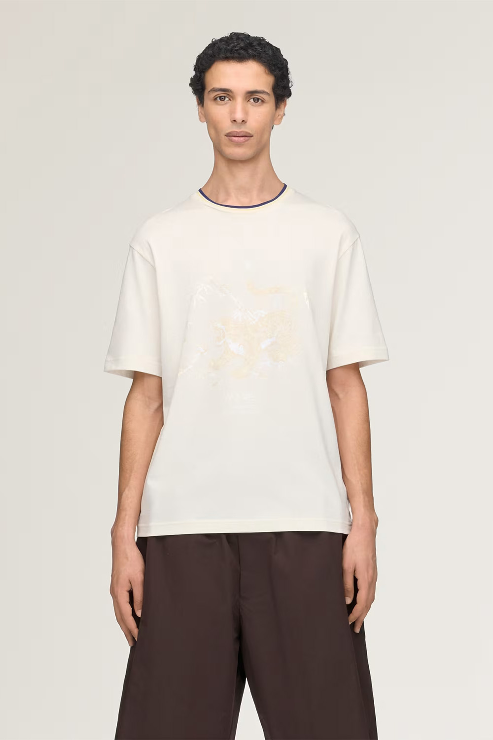 Y-3 x Wales Bonner Tonal Tiger Motif T-Shirt