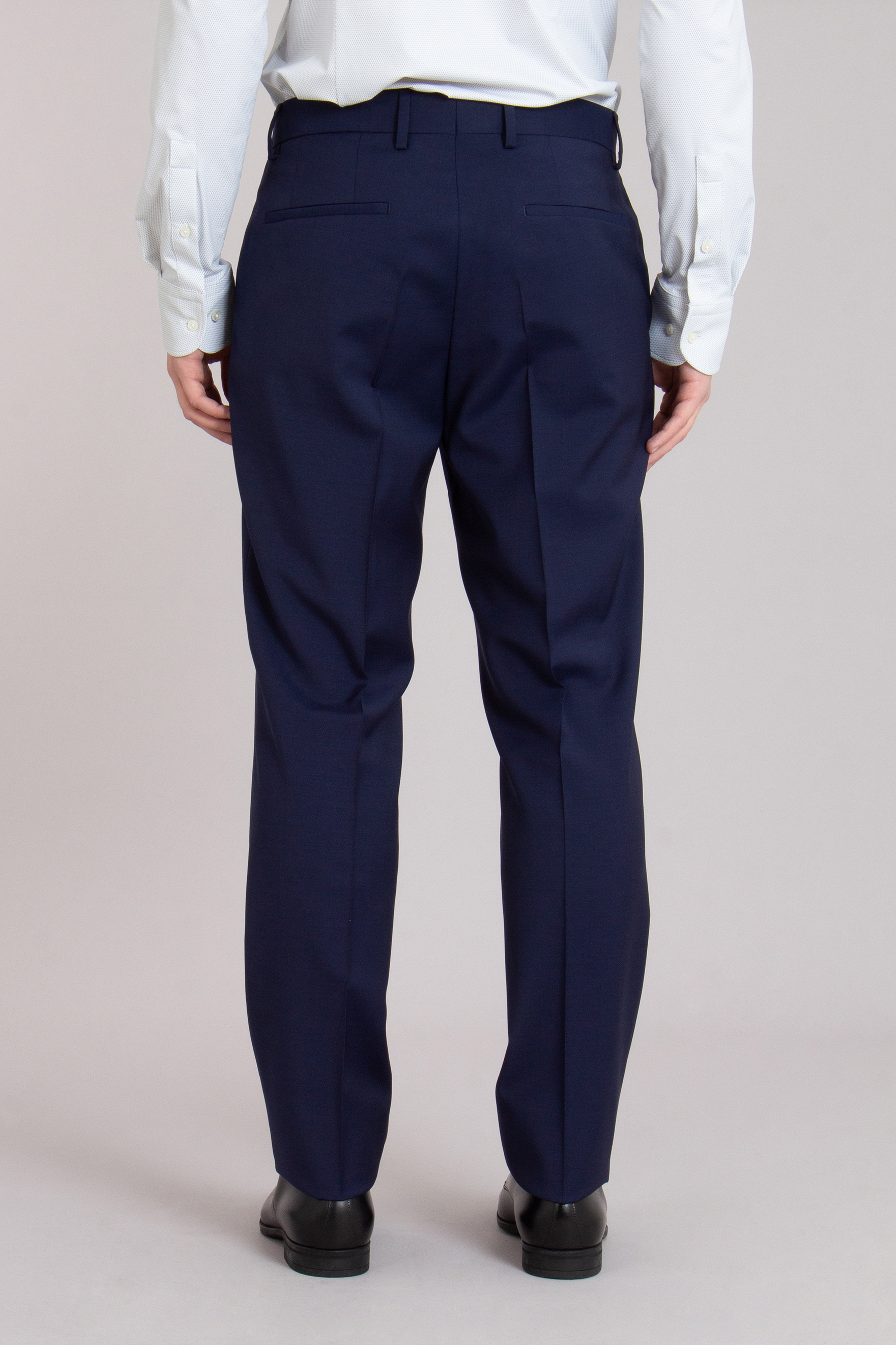 BOSS Regular Fit Natural Bi-Stretch Virgin Wool Suit Pants H-Lenon