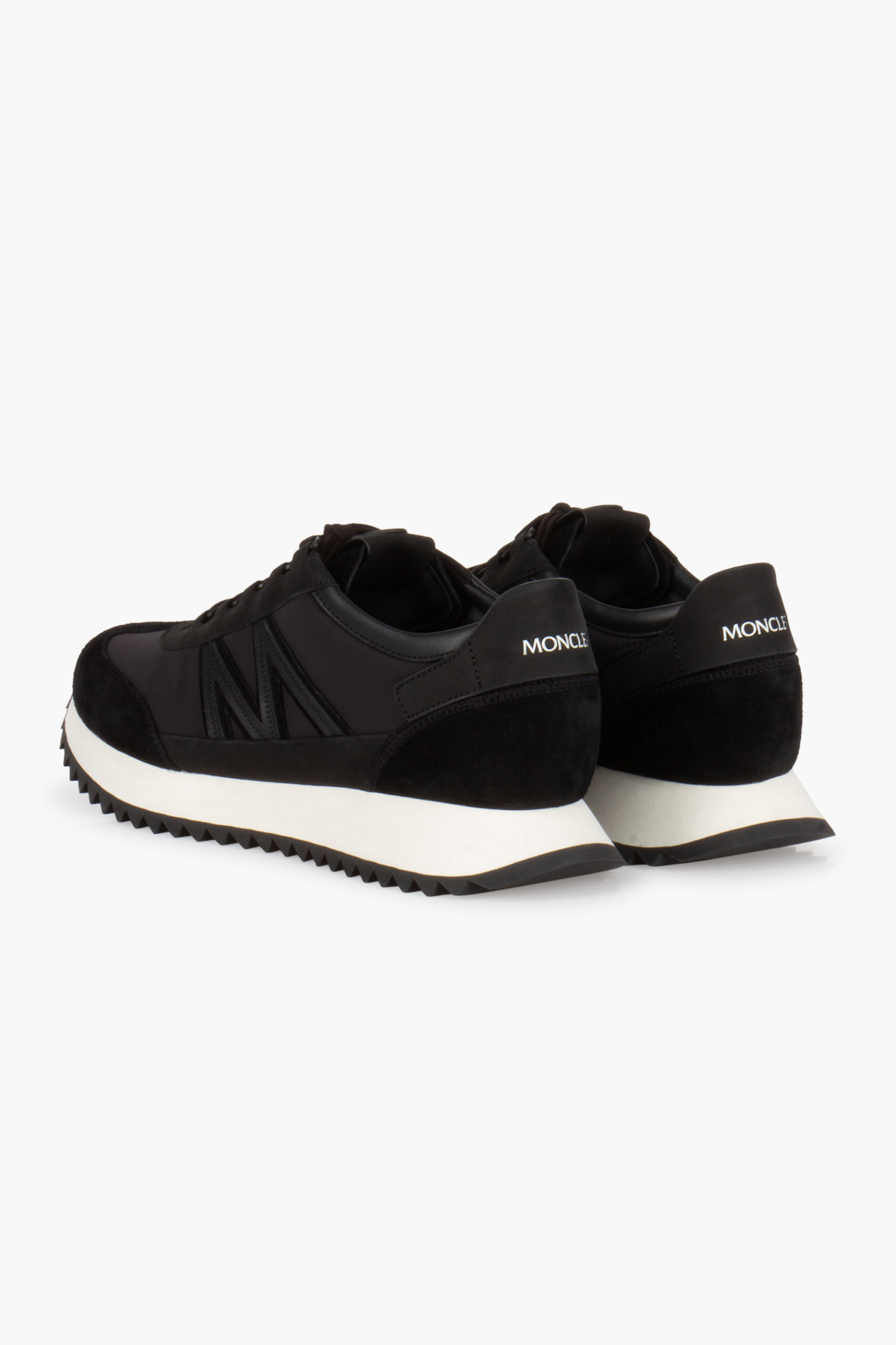 MONCLER Nylon, Suede & Nubuck Sneakers Pacey2 Bekleidung, Schuhwerk, Schuh, Sneaker, Wildleder