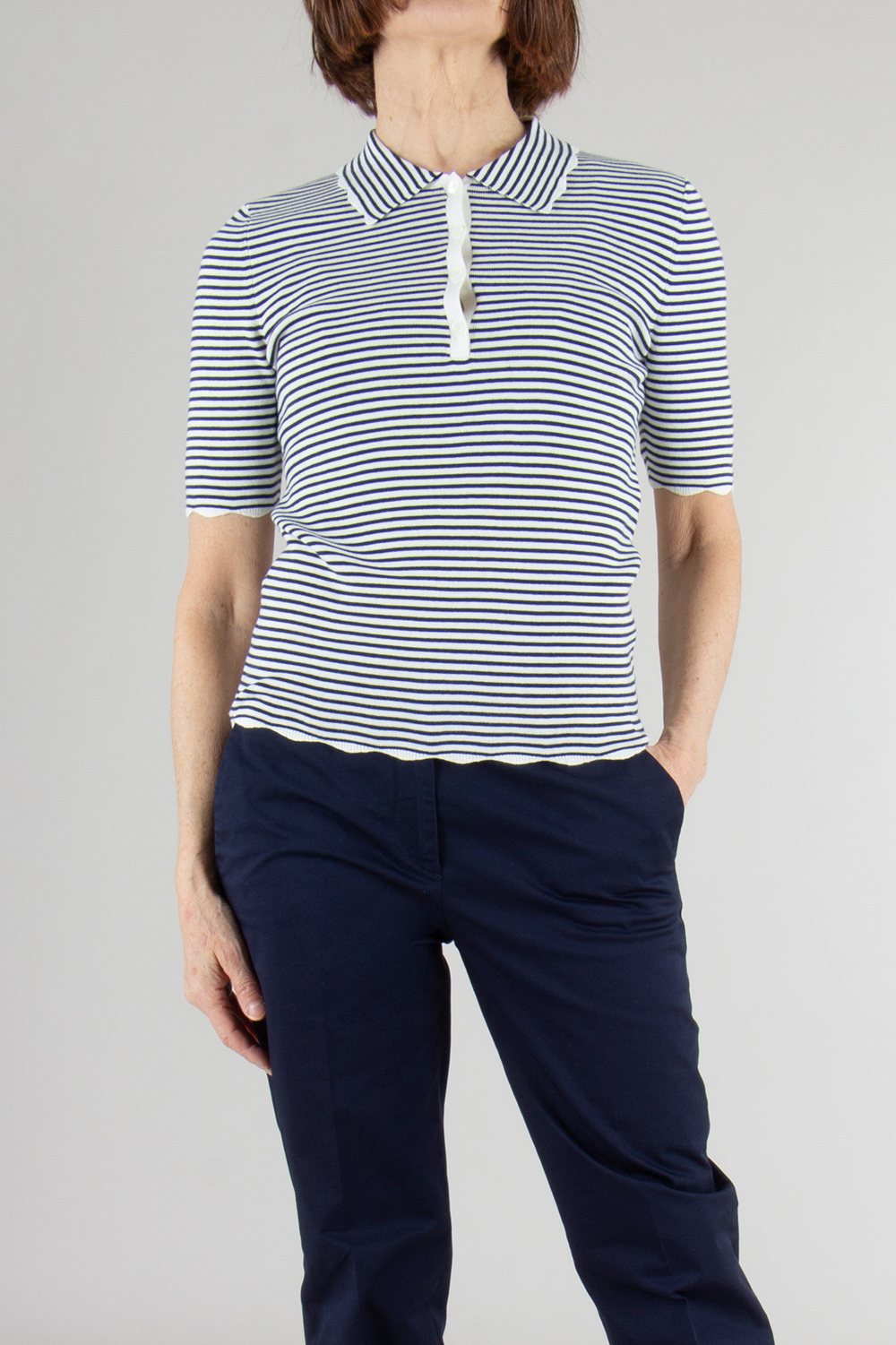 PAUL SMITH Knitted Cotton Stripe Polo