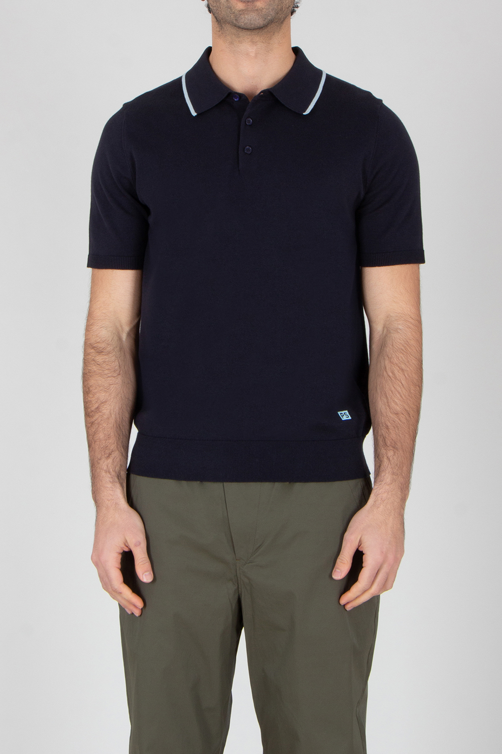 PAUL SMITH Regular Fit Organic Cotton Short-Sleeve Knit Polo