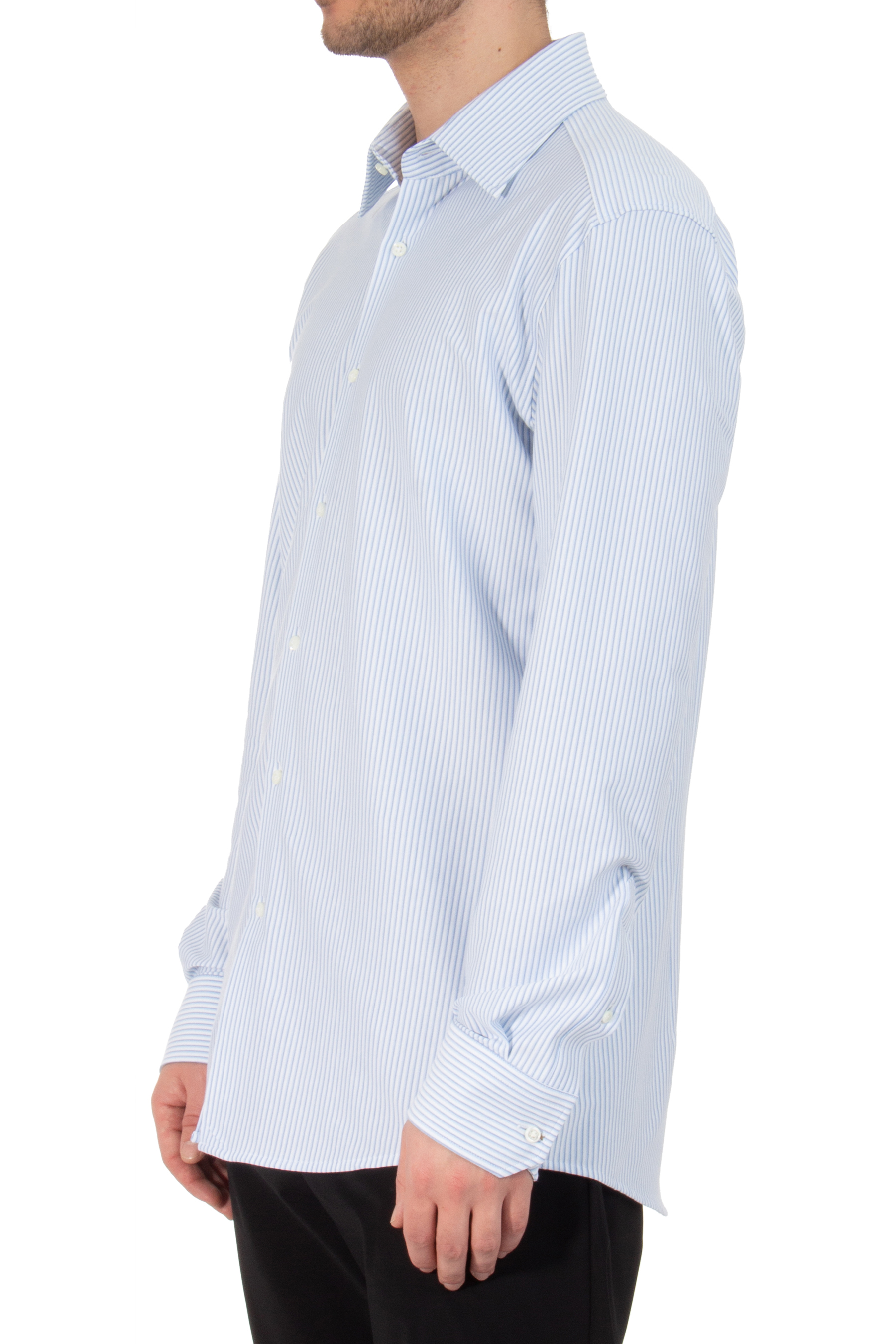 BOSS Striped Cotton Blend Stretch Shirt L-Hays BOSS Striped Cotton Blend Stretch Shirt L-Hays