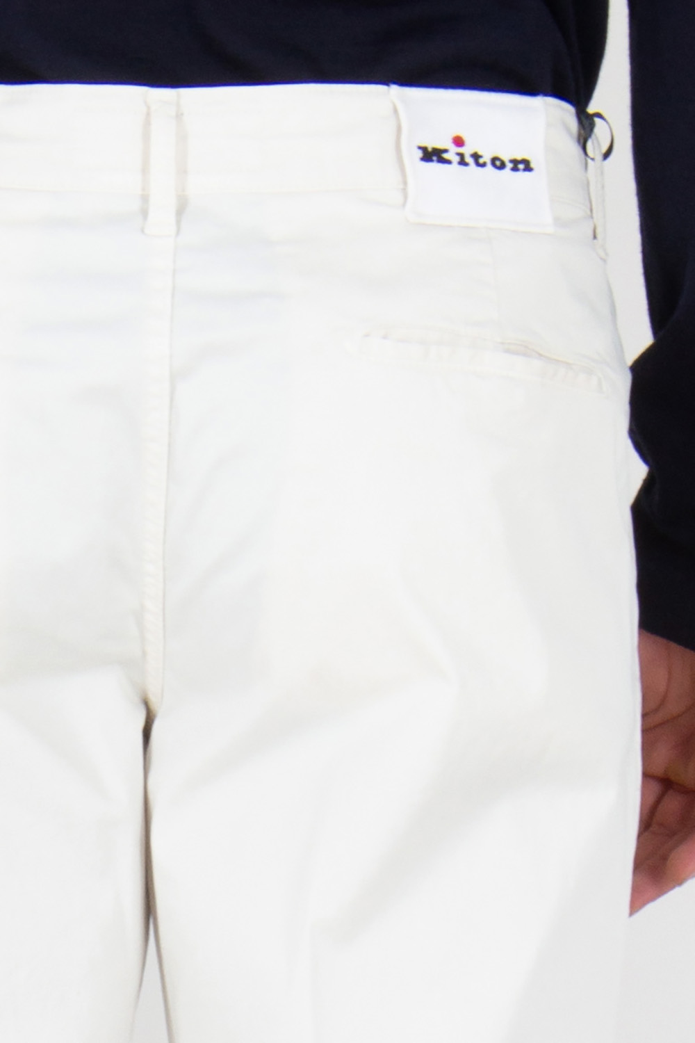 KITON Regular Fit Cotton Chino Trousers