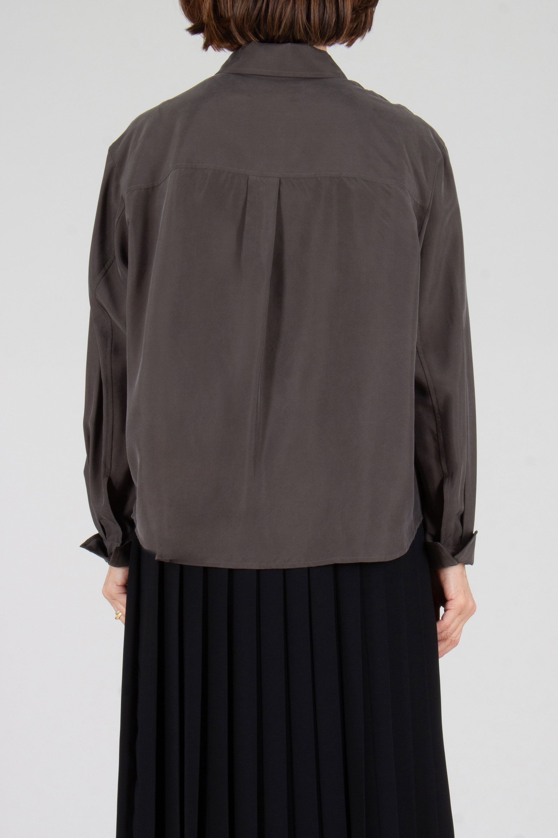 Bluse, Langarm, Mantel, Jacke, Person