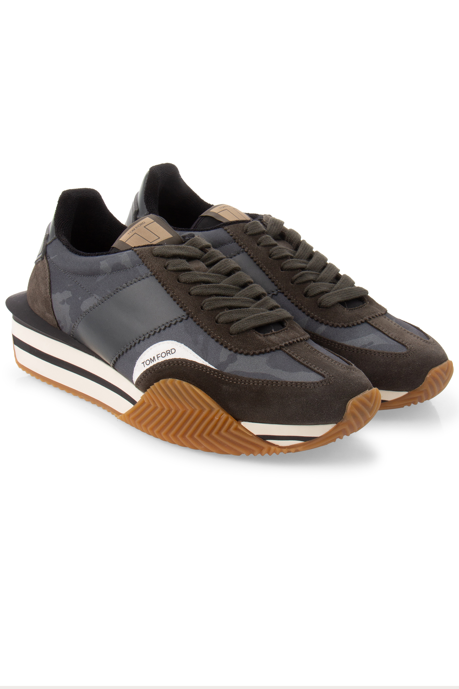 TOM FORD Paneled Nylon & Suede Sneakers James TOM FORD Paneled Nylon & Suede Sneakers James