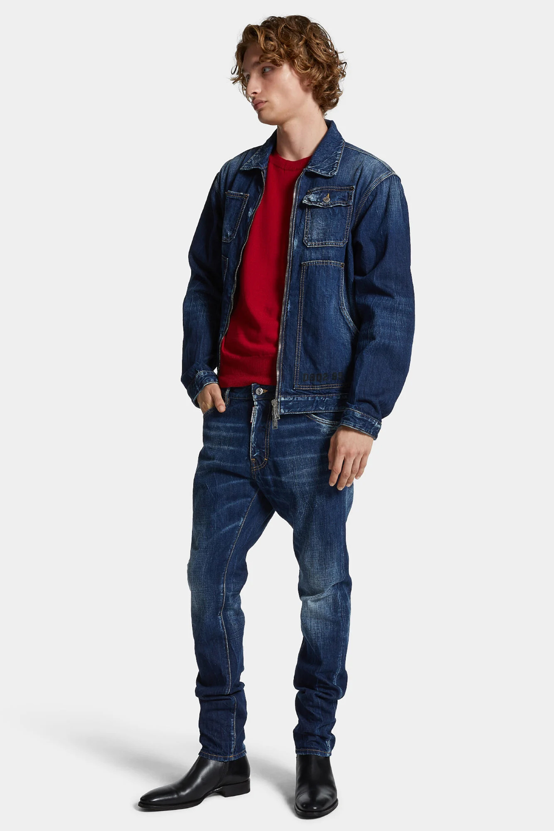 DSQUARED2 Dark Semplice Cotton Denim Cool Guy Jeans DSQUARED2 Dark Semplice Cotton Denim Cool Guy Jeans