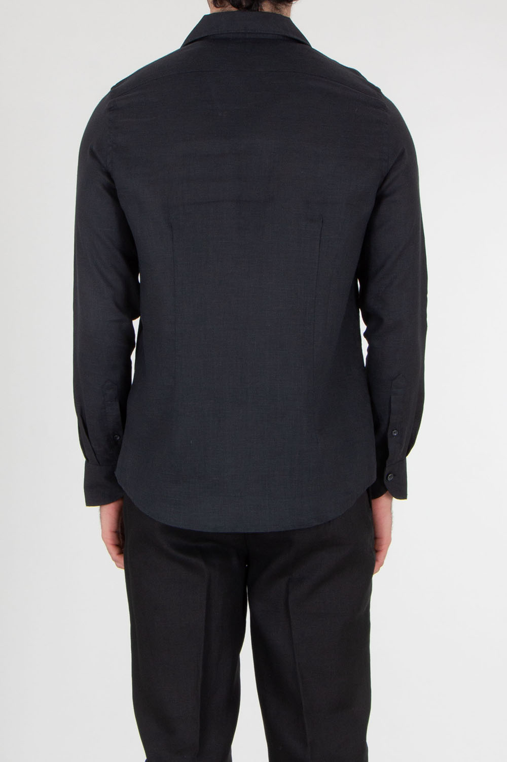 AURÉLIEN Slim Fit Linen Shirt Seaside