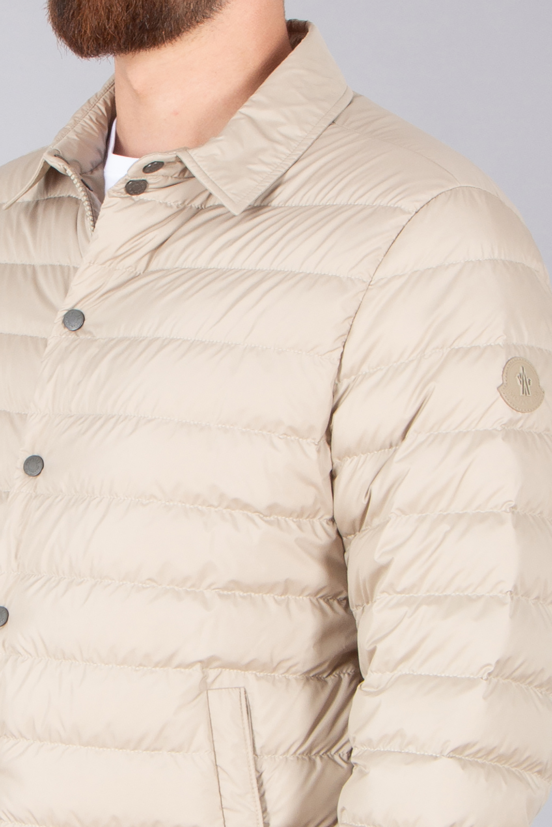MONCLER Bourdon AirSoft Down Shirt Jacket Bekleidung, Mantel, Jacke, Hemd, Langarm