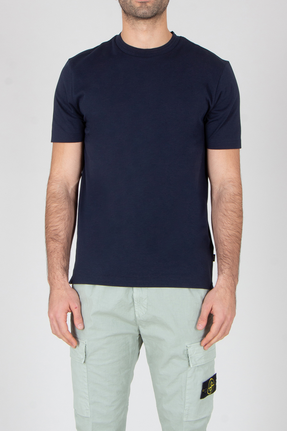 BOSS Regular Fit Cotton Blend Stretch Jersey T-Shirt H-Thompson