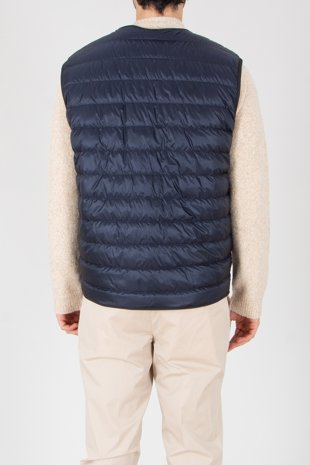 MONCLER Franqui Regular Fit Reversible Flower Print Cotton Poplin & Nylon Micro Ripstop Down Vest