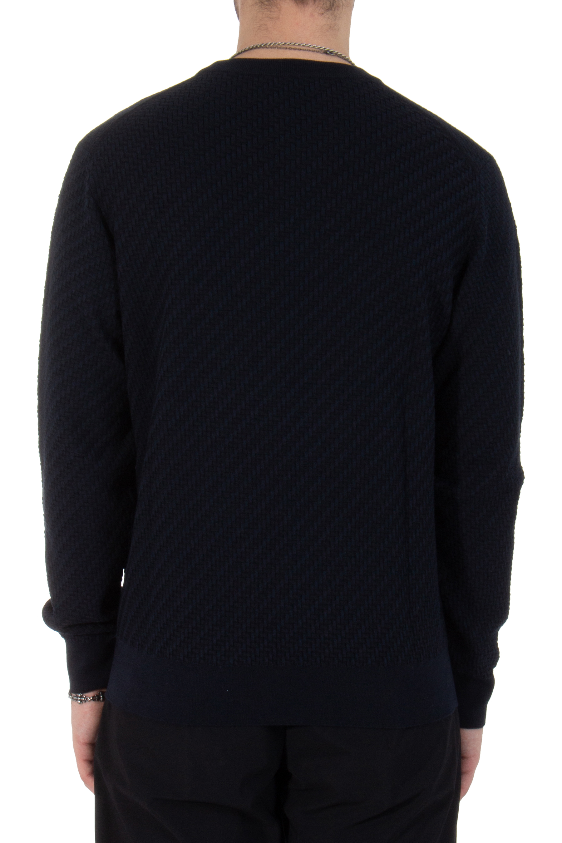 BRIONI Cotton-Silk-Cashmere Blend Crew Neck Sweater