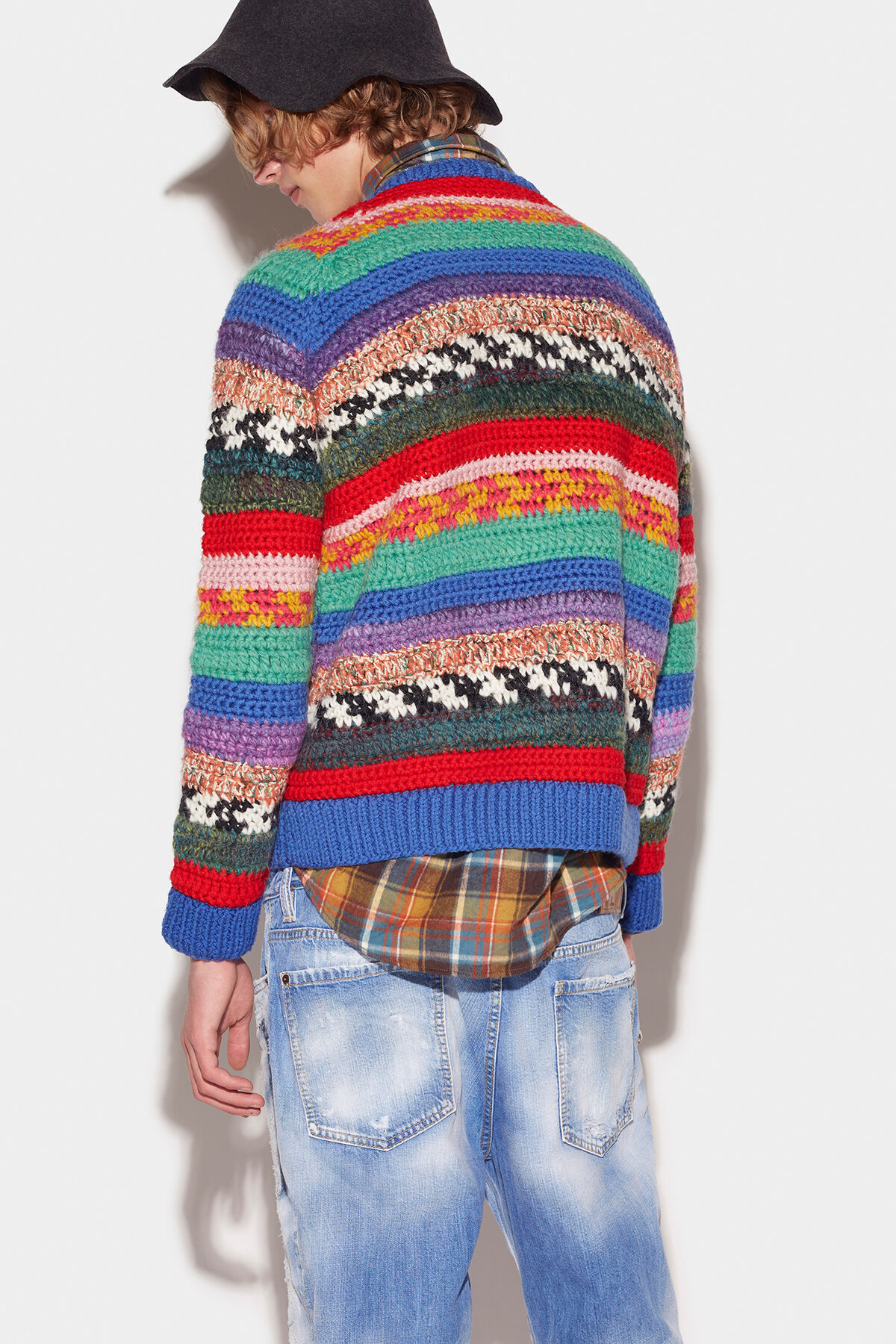 DSQUARED2 Striped Knit Sweater Journey 