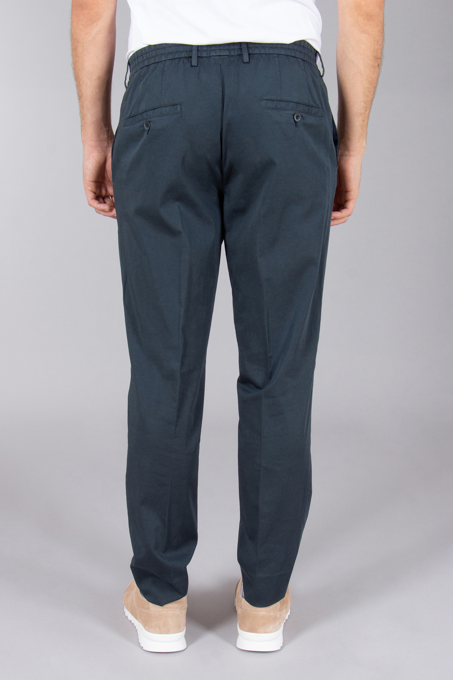 GTA Slim Fit Cotton-Silk Strech Pants Davide