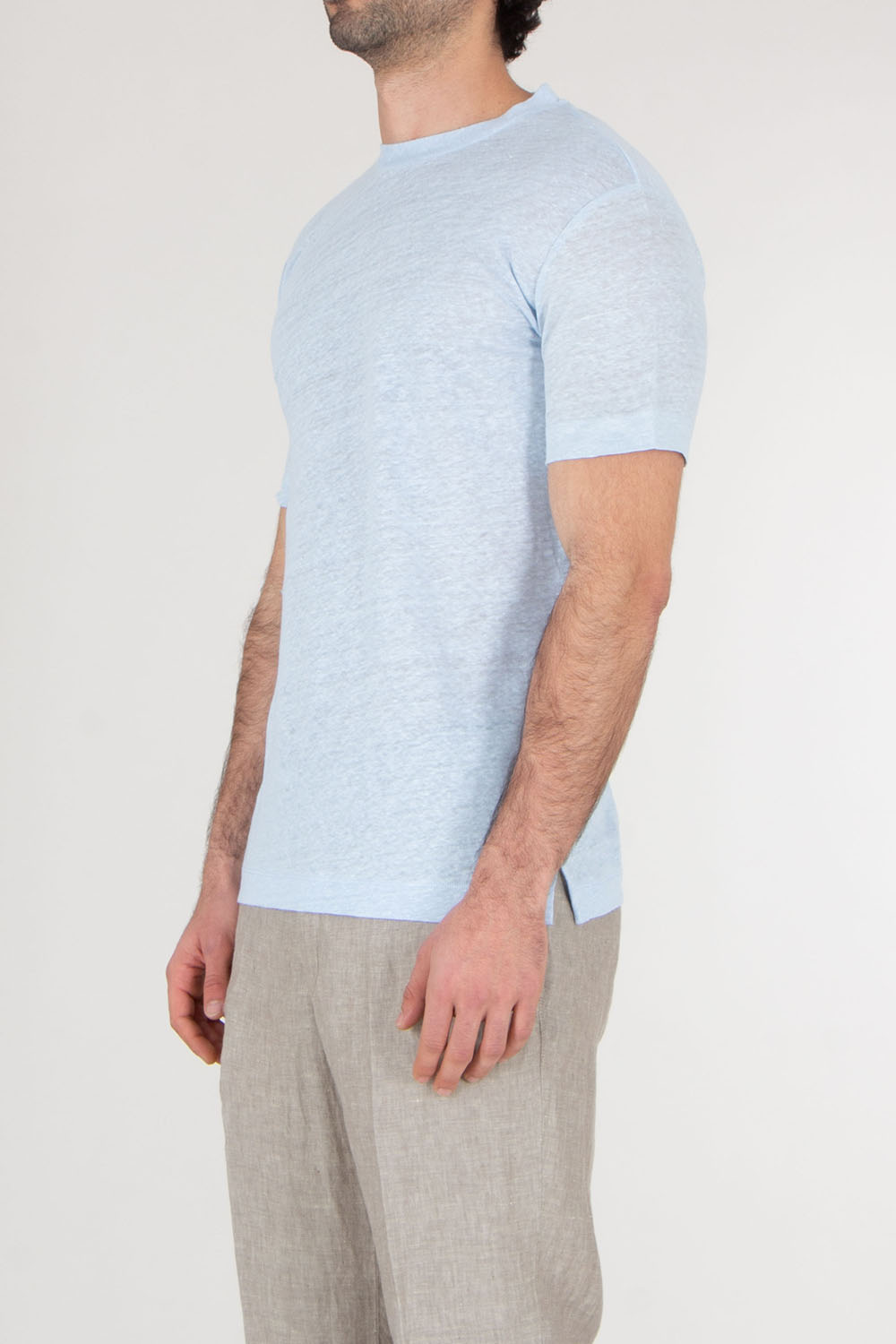 AURÉLIEN Regular Fit Linen T-Shirt