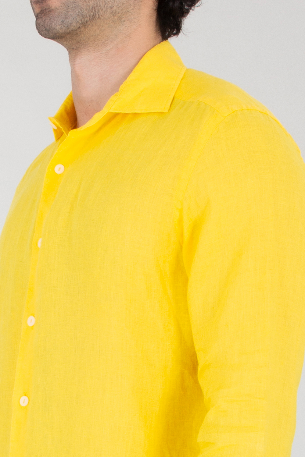 MC 2 SAINT BARTH Regular Fit Linen Shirt Pamplona