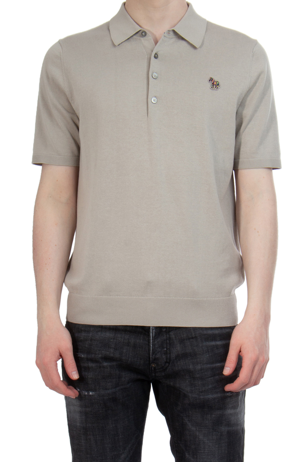 PAUL SMITH Embroidered Organic Cotton Blend Knit Polo PAUL SMITH Embroidered Organic Cotton Blend Knit Polo