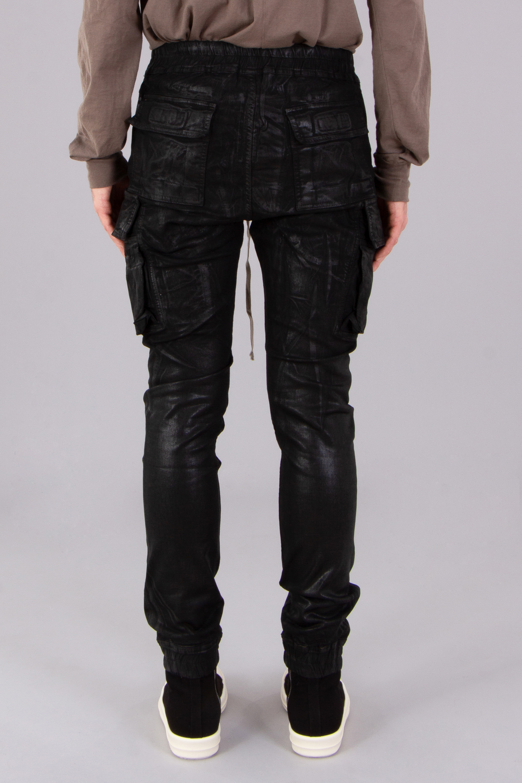 RICK OWENS DRKSHDW Mastodon Cut Overdyed Foil Stretch Denim Pants RICK OWENS DRKSHDW Mastodon Cut Overdyed Foil Stretch Denim Pants