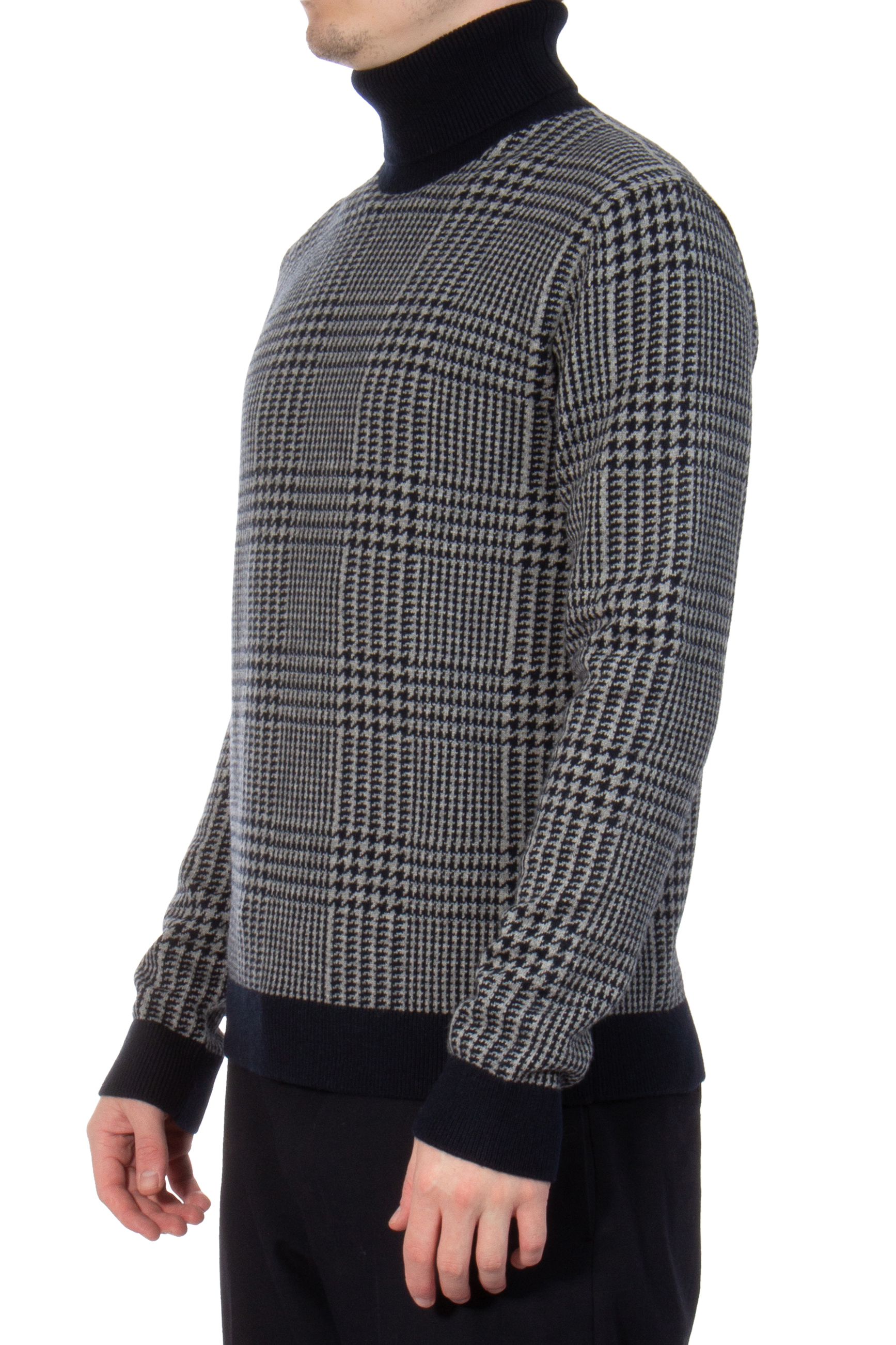 AIDA BARNI Patterned Cashmere Turtleneck Sweater AIDA BARNI Patterned Cashmere Turtleneck Sweater